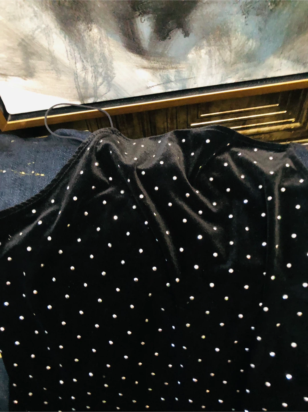 Sparkly Black Velvet dress M/L - photo 2