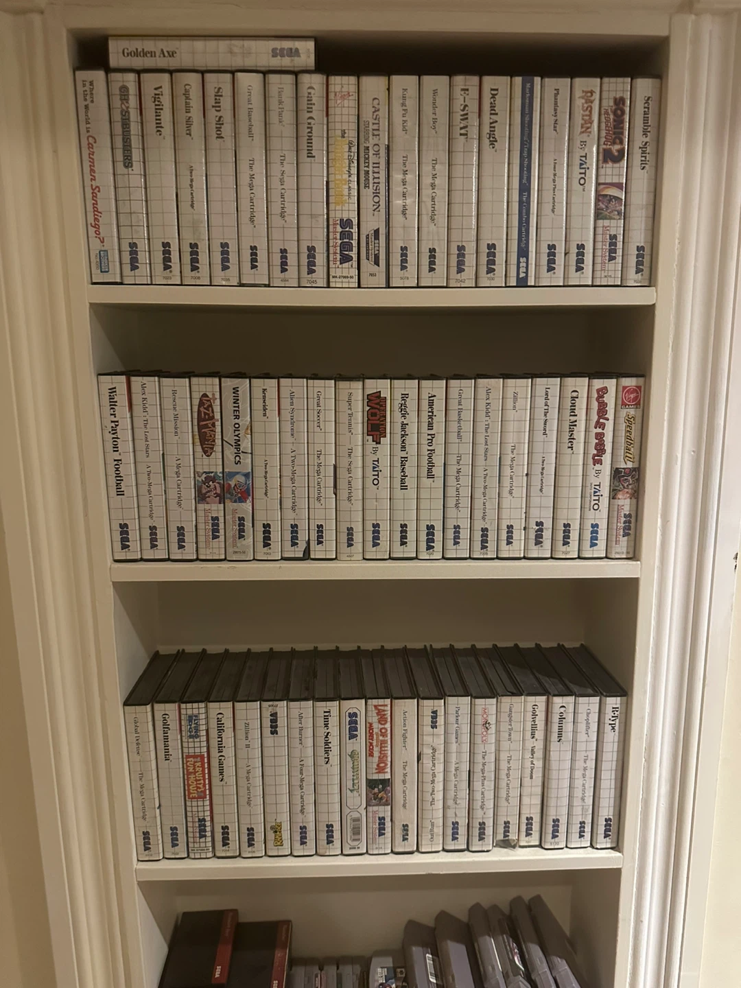 SEGA Master system Game Cartridges Collection