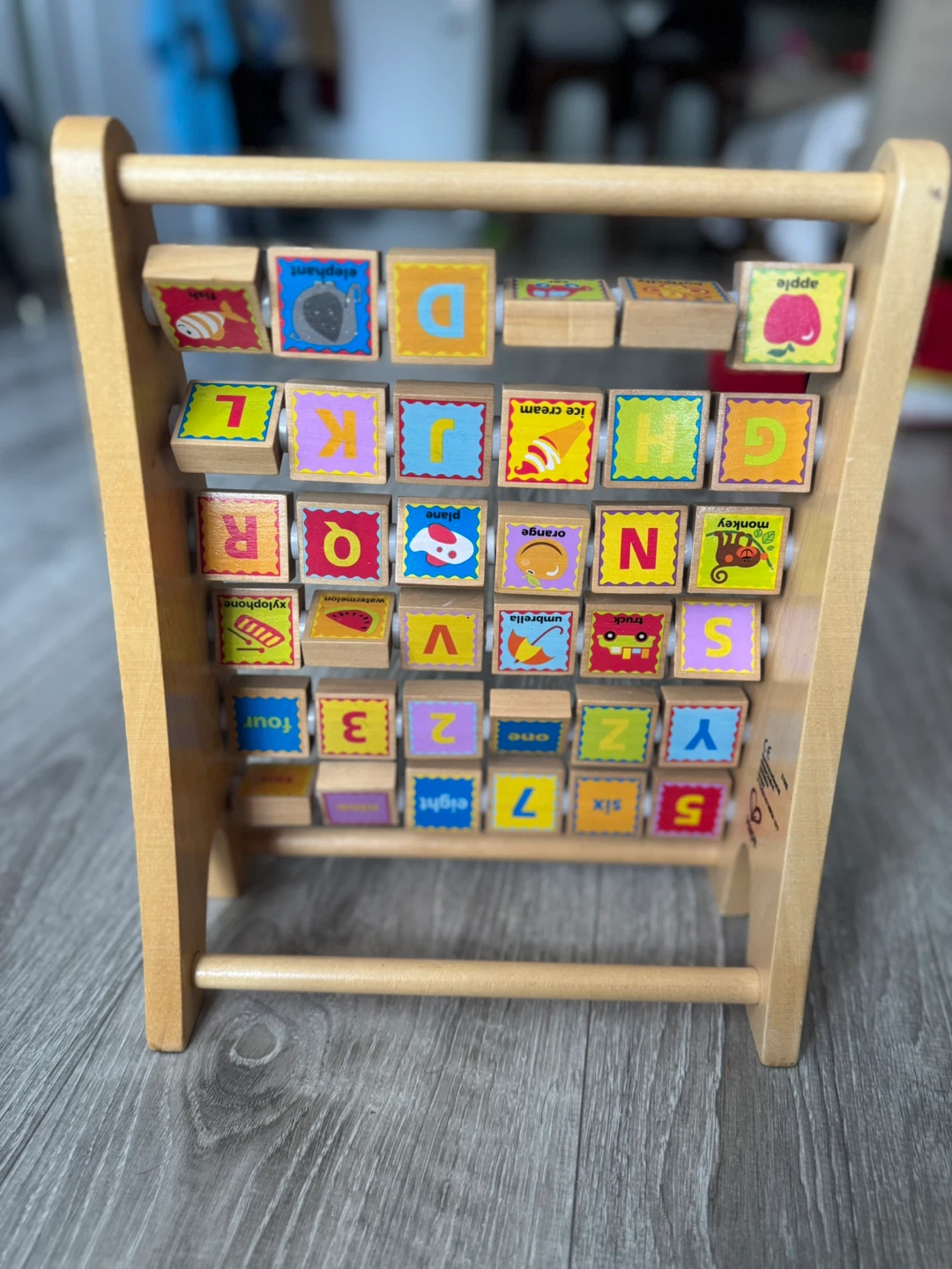 Wooden Alphabet and Number Abacus Toy - photo 2