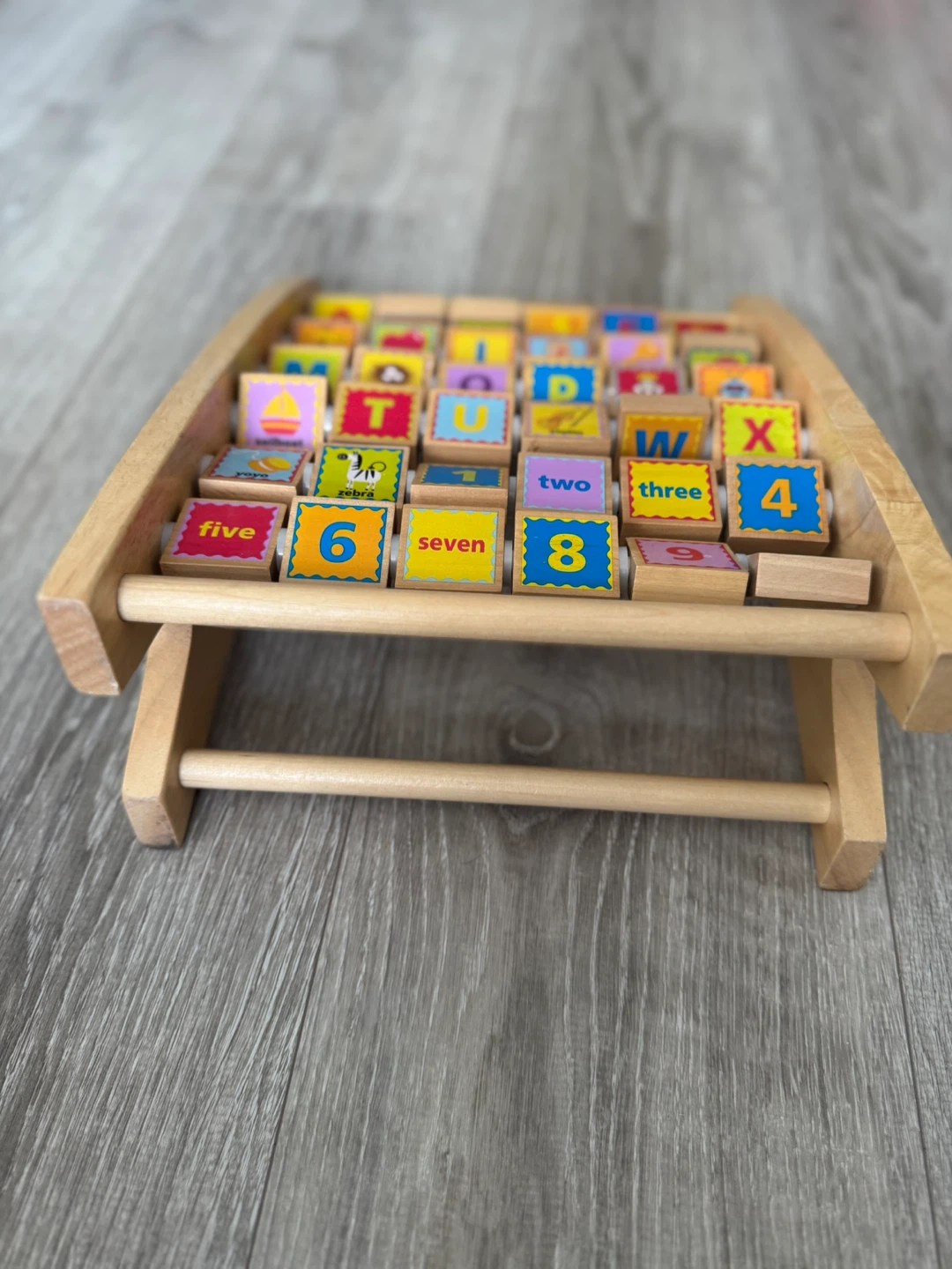 Wooden Alphabet and Number Abacus Toy - photo 3