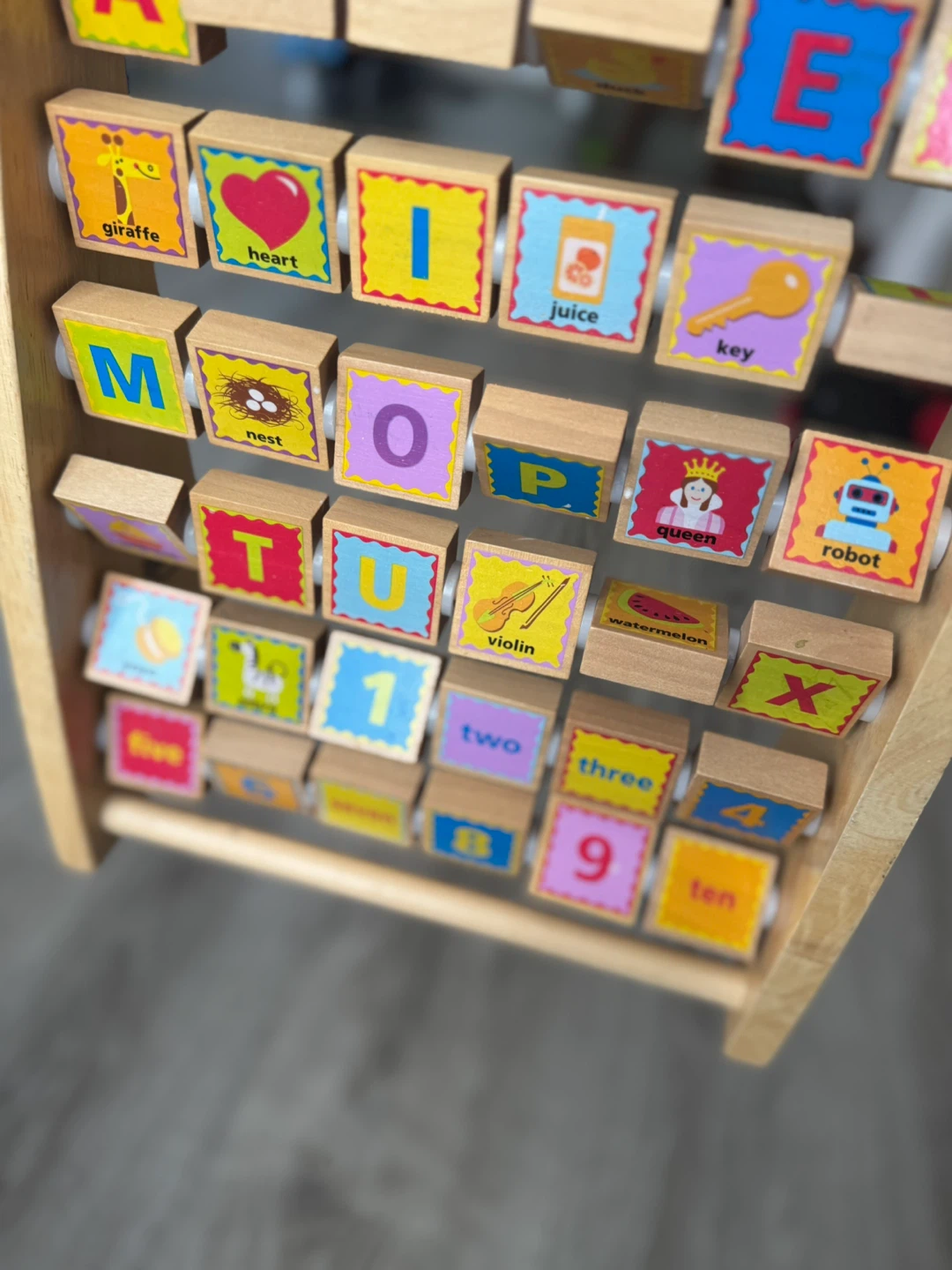 Wooden Alphabet and Number Abacus Toy - photo 4