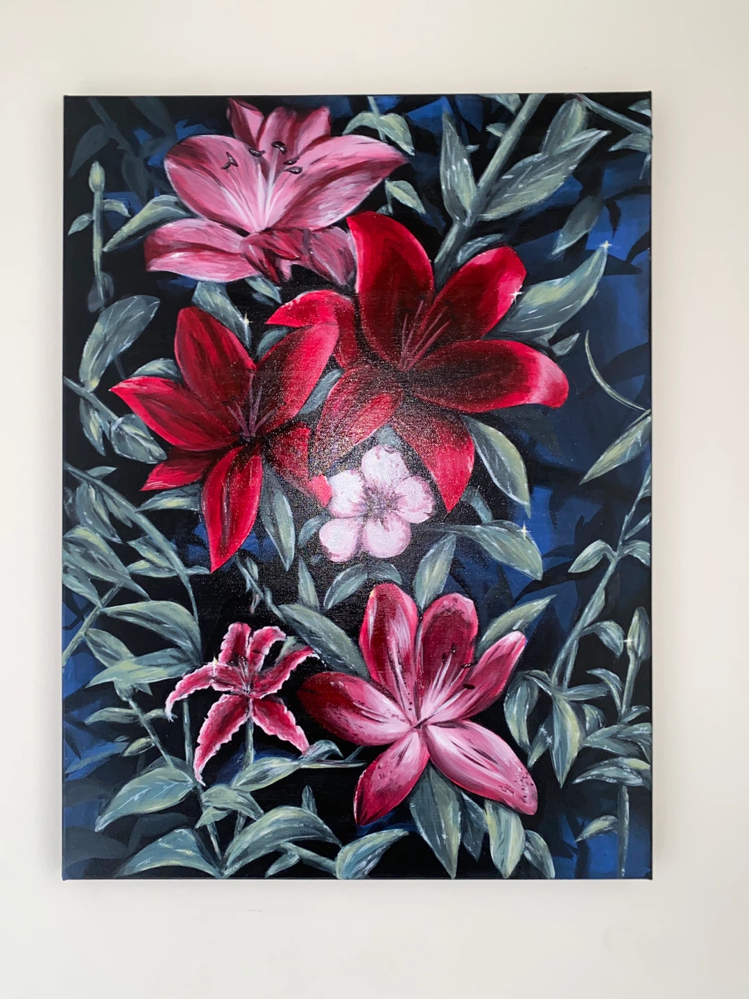 Floral Lily Painting print