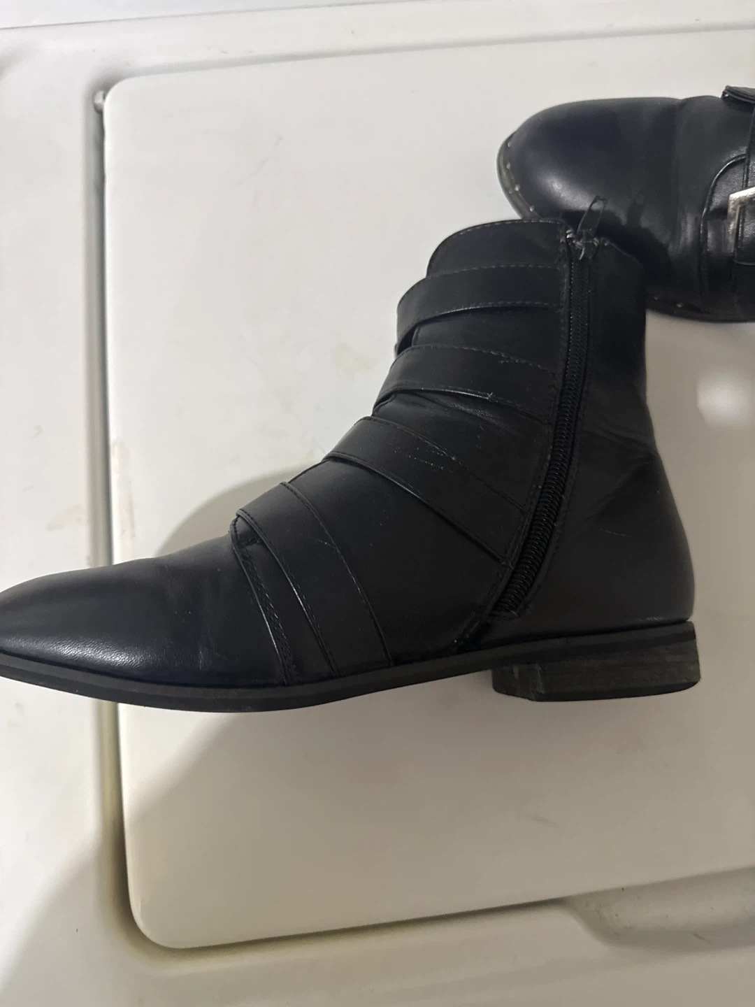Black Buckle Ankle Boots - photo 3