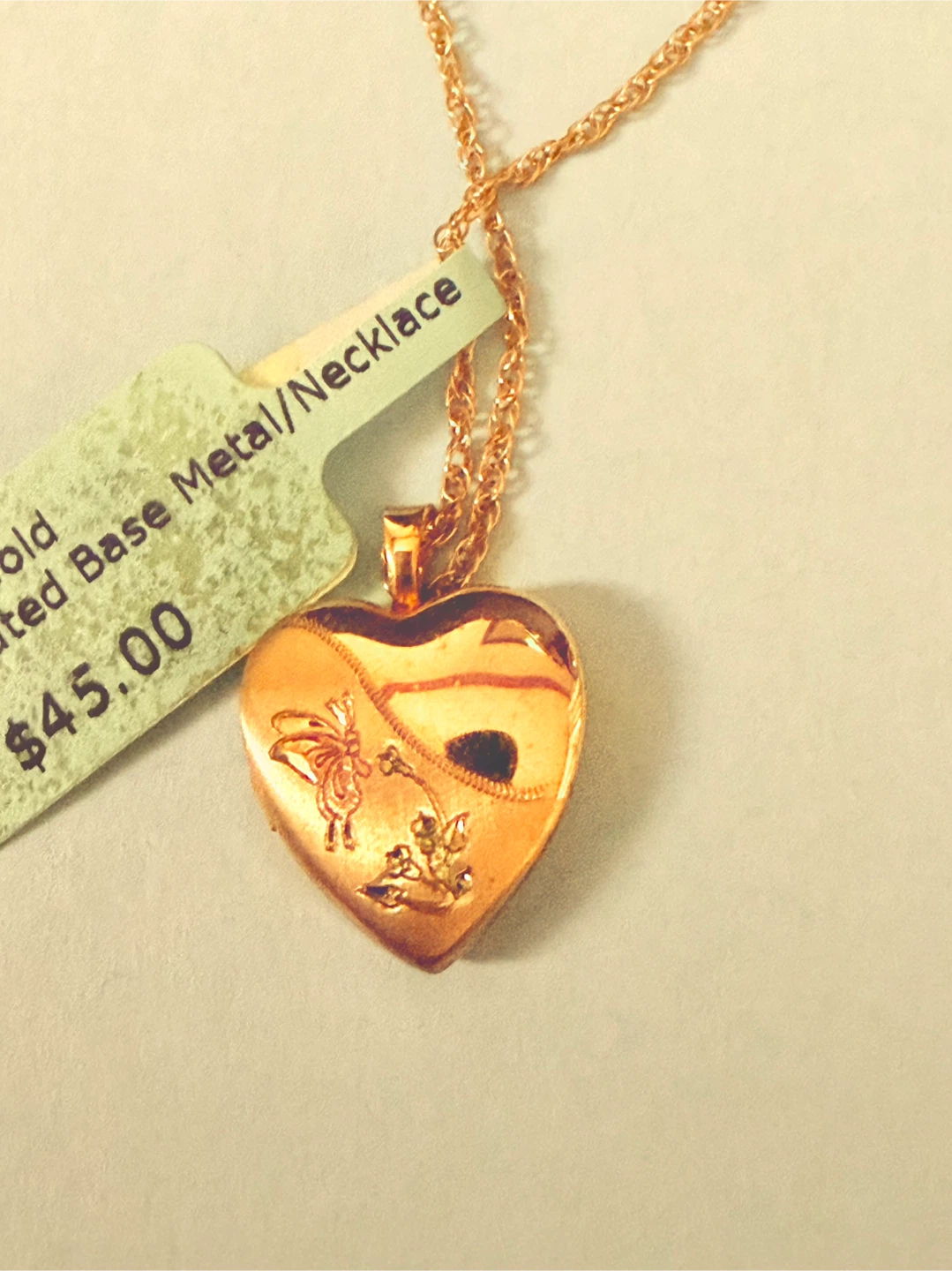 Heart Shaped Locket Necklace - photo 2