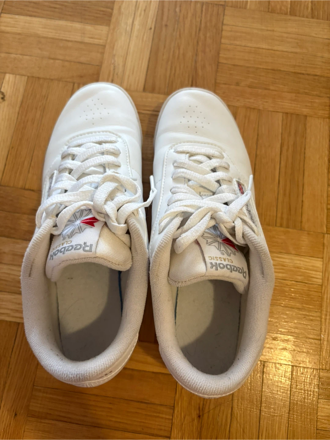 Reebok Classic White Leather Sneakers - Women's Size 7.5