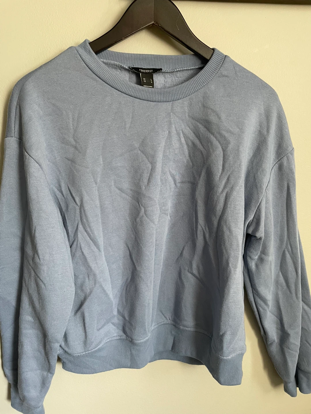 Forever 21 Blue Crewneck Sweatshirt - Large - photo 2