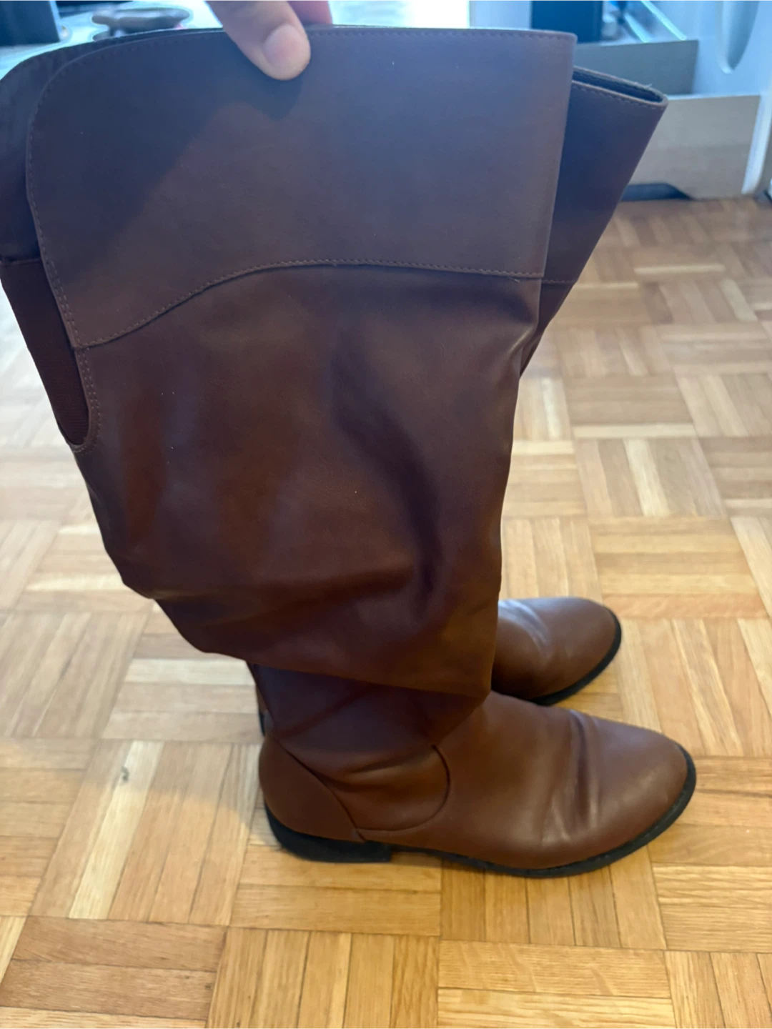 Brown Knee-High Boots