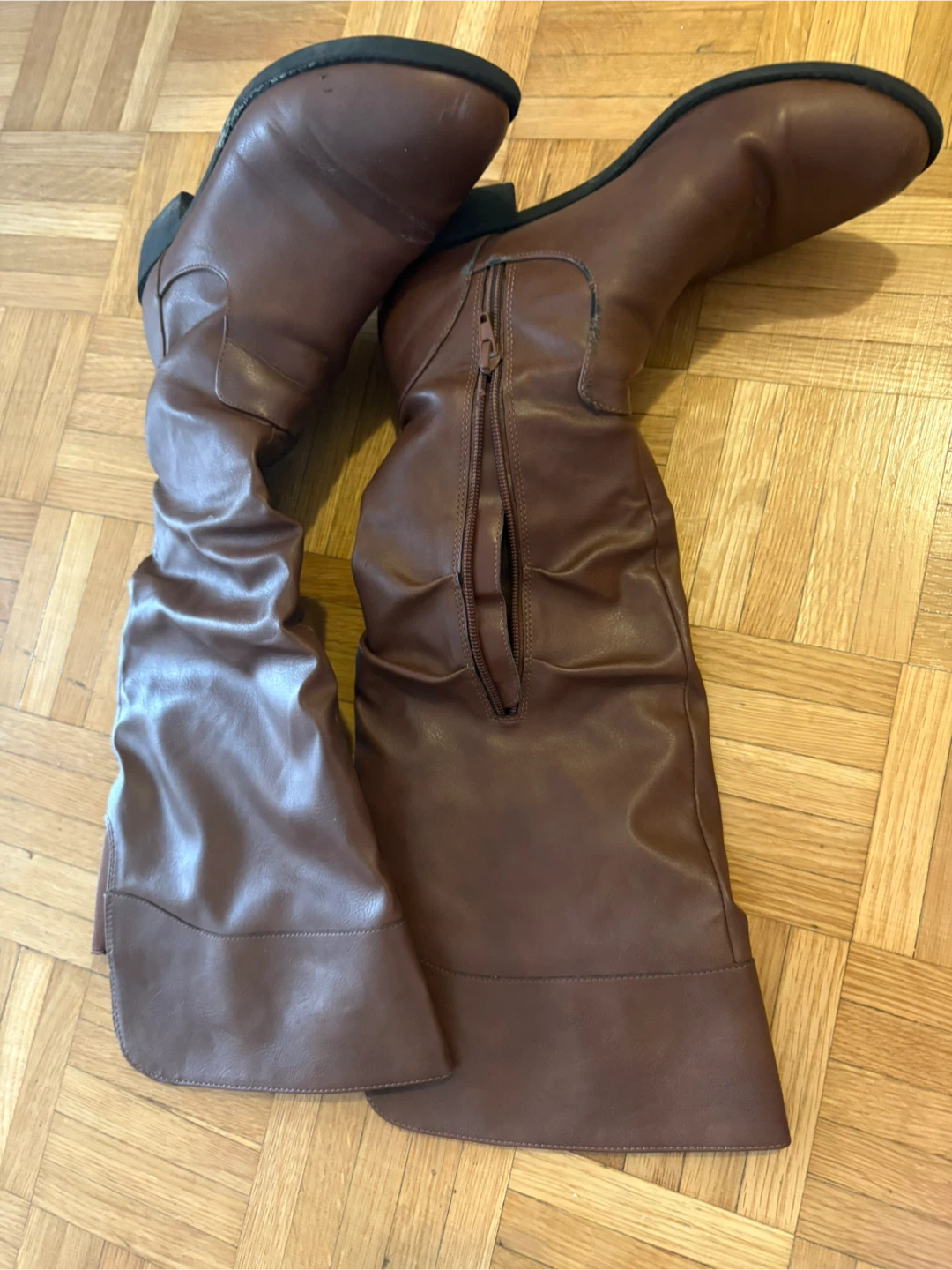 Brown Knee-High Boots - photo 3