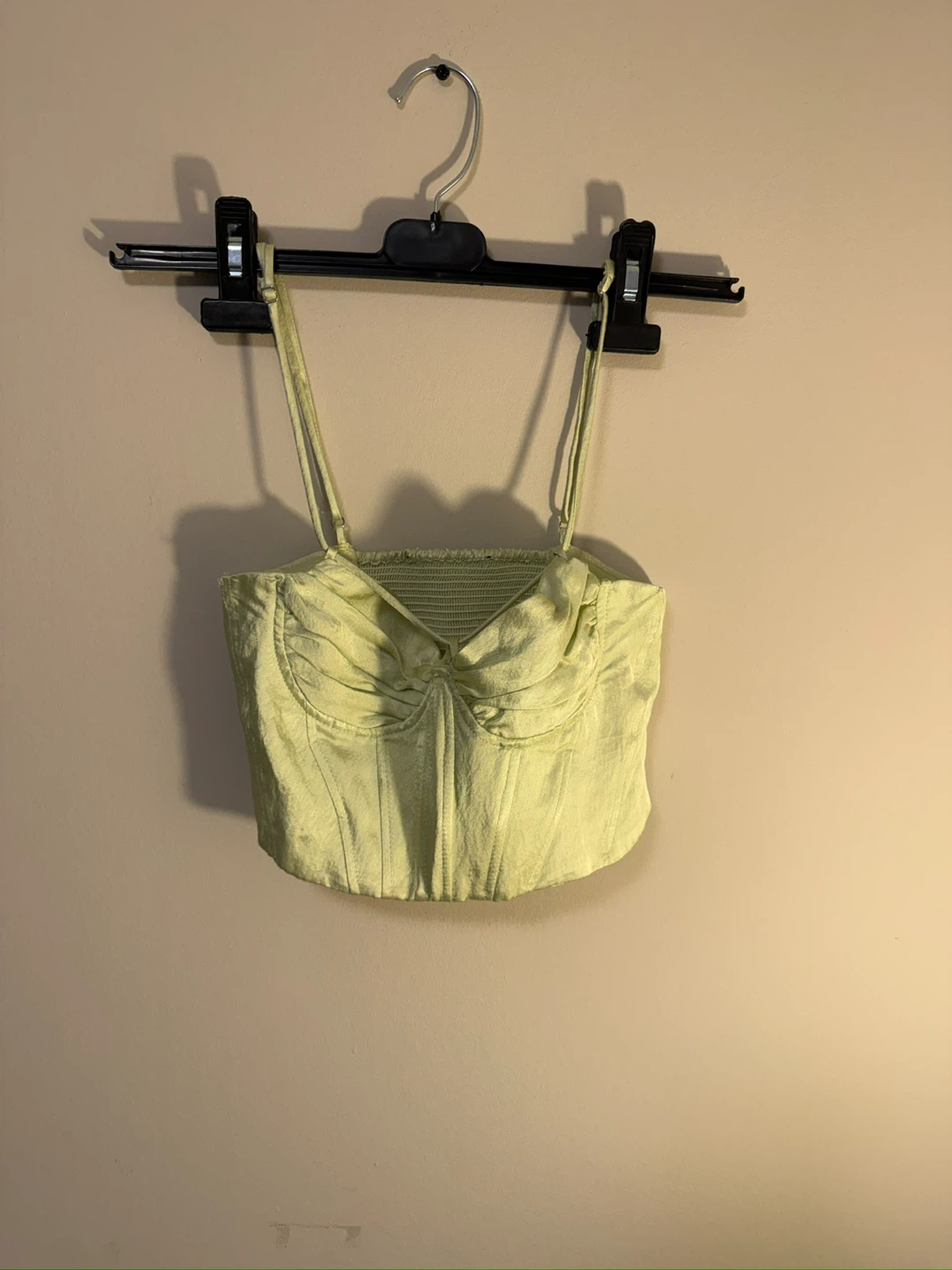 Zara Lime Green Corset Top - photo 3