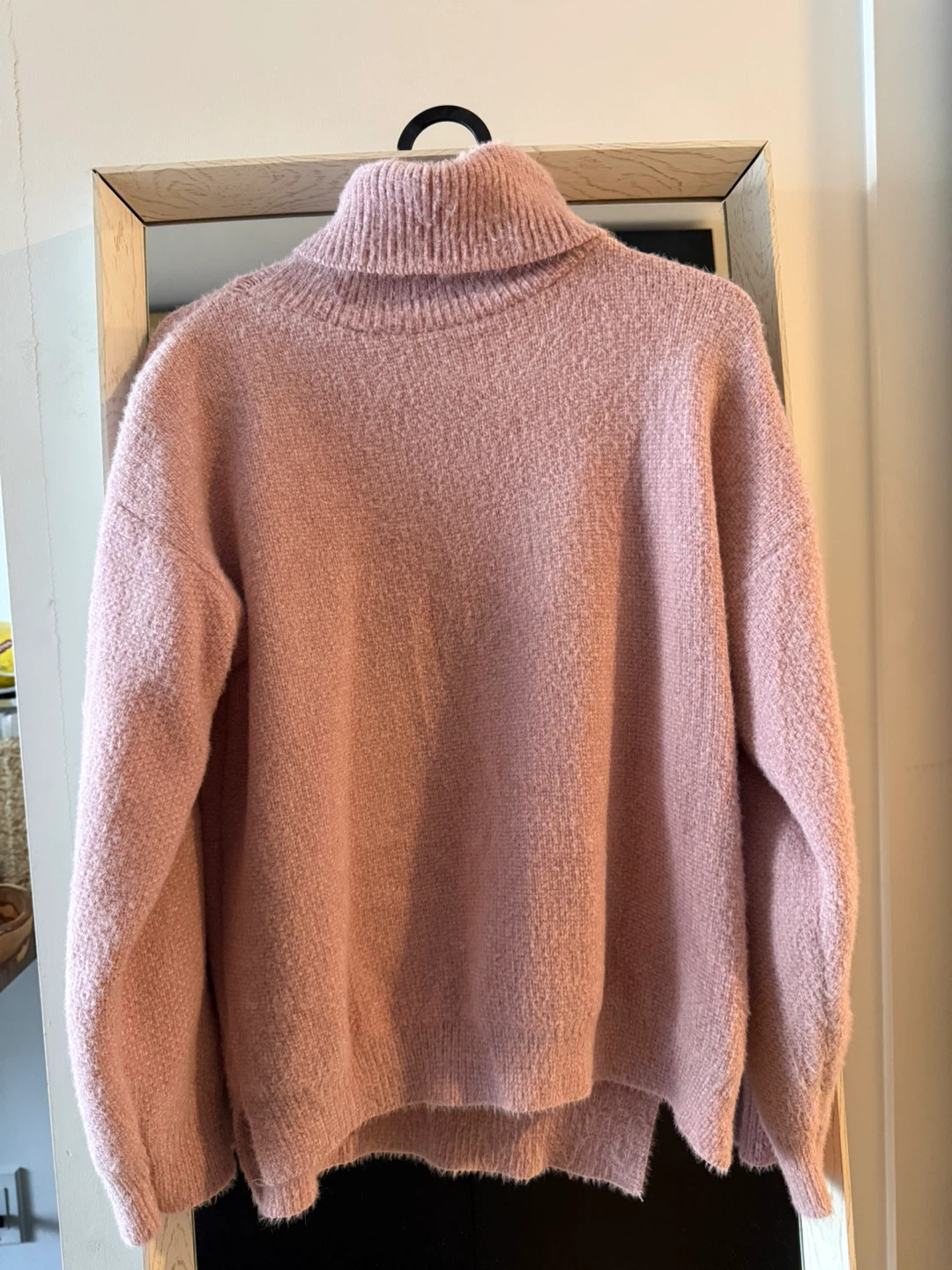 Pink Turtleneck Sweater