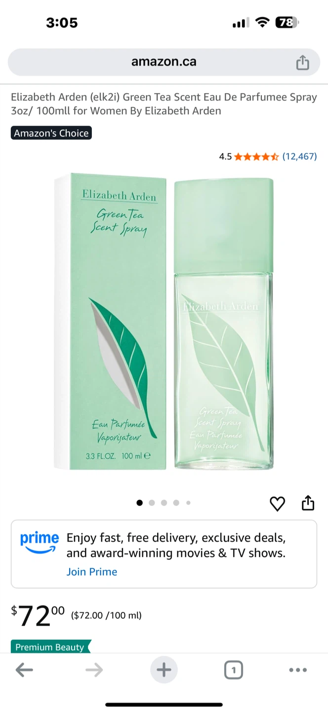 Elizabeth Arden 100 ml Green Tea Scent Spray 3oz/100ml - photo 3