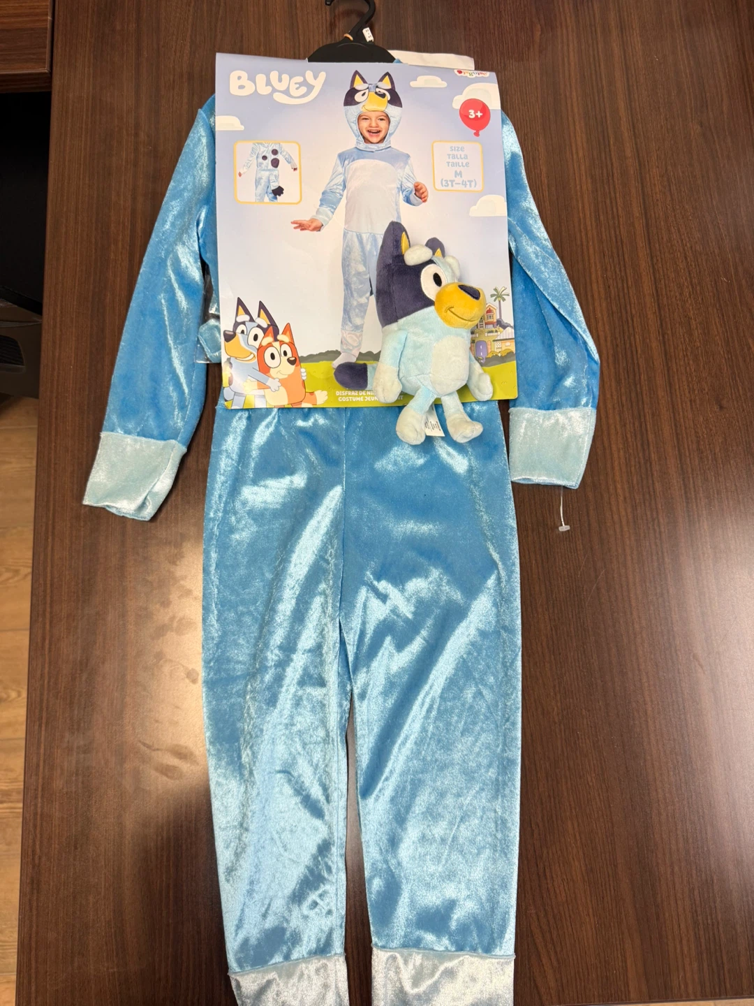 Bluey Costume + Plush Bundle (Size 3T–4T) 🐾