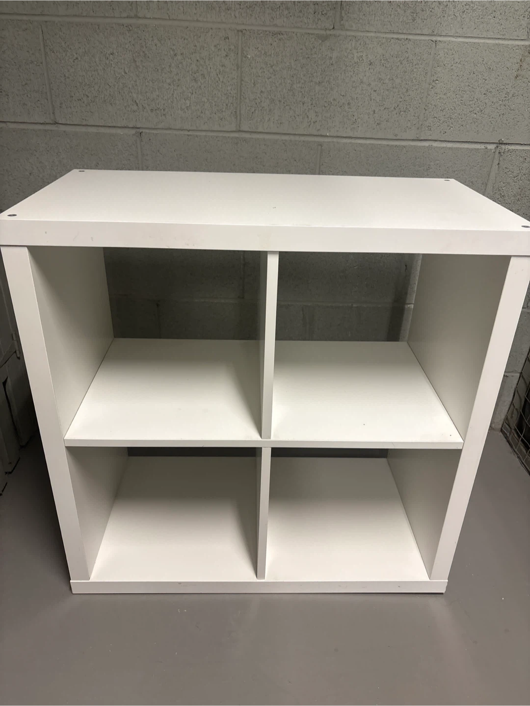 White 4-Cube IKEA callax shelf