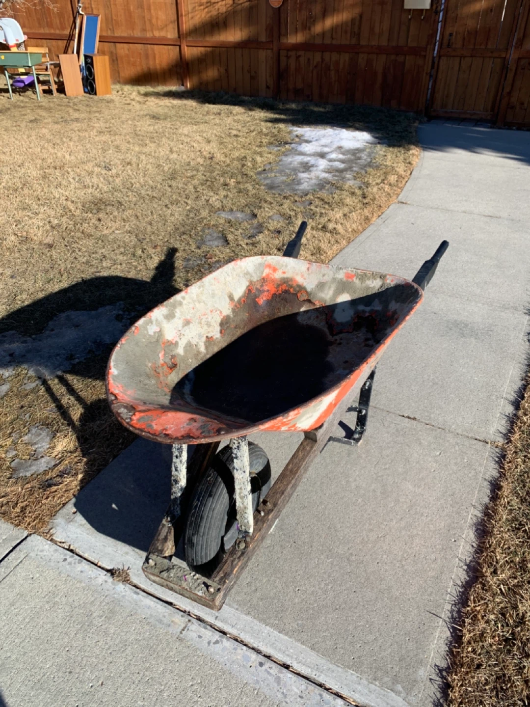 Wheelbarrow Orange - Tools / Outdoor Home Garden - photo 3