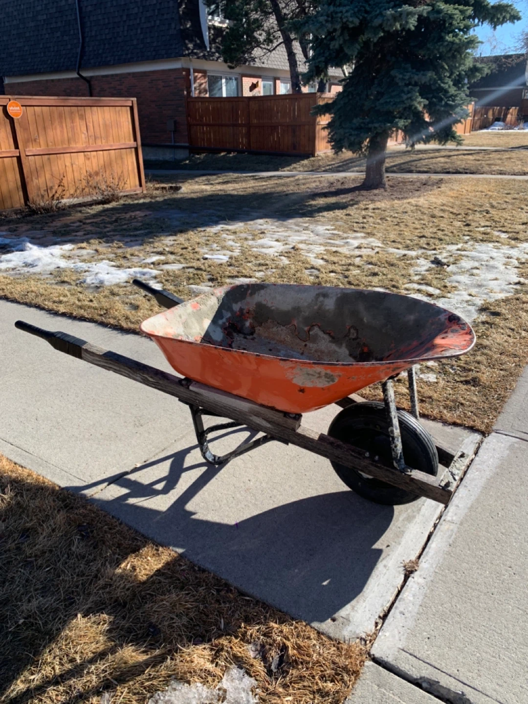 Wheelbarrow Orange - Tools / Outdoor Home Garden - photo 2