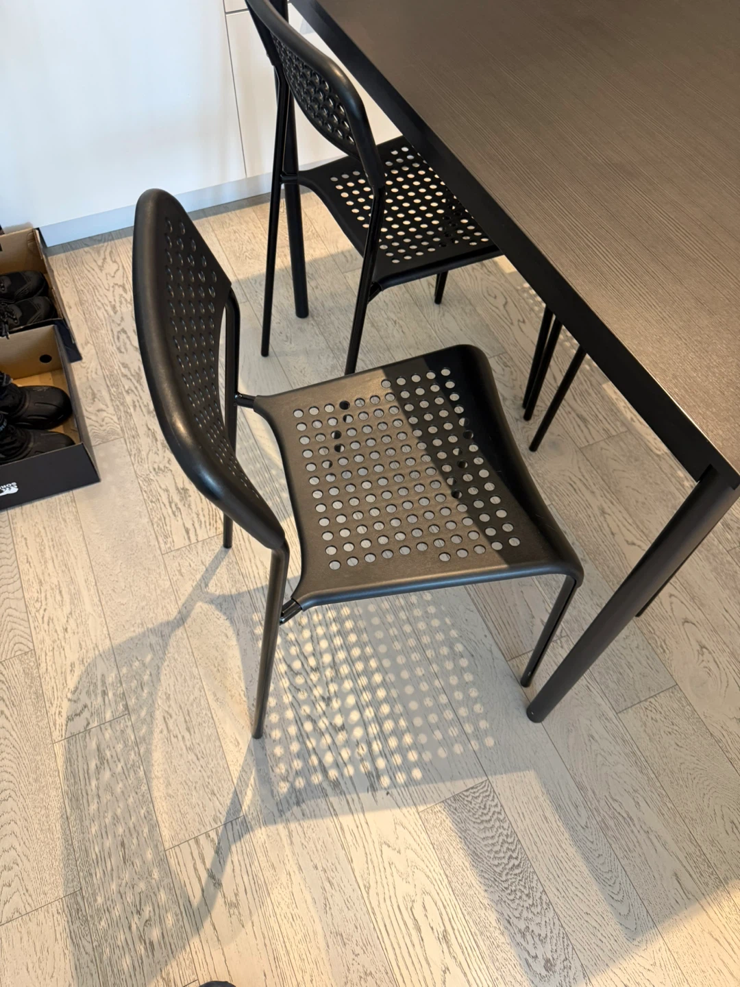 Black Dining Table Set with 4 Chairs - photo 4