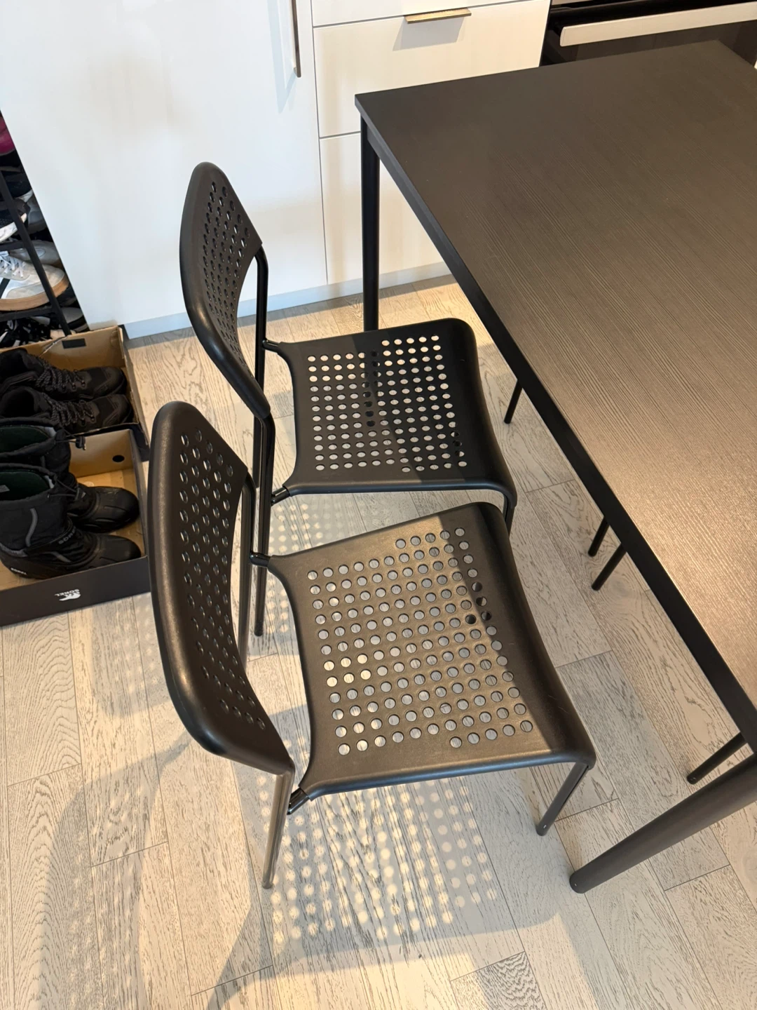 Black Dining Table Set with 4 Chairs - photo 5