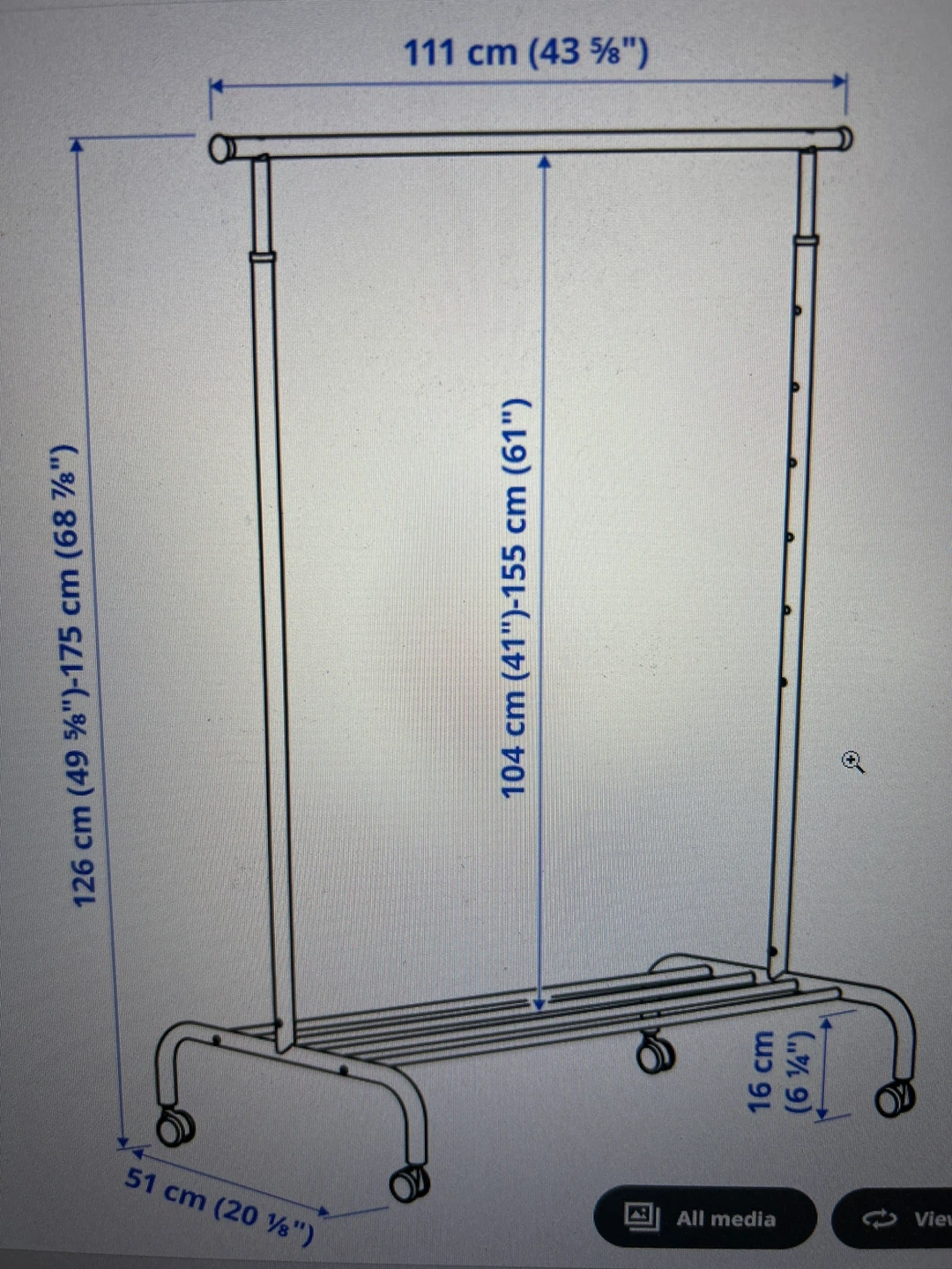 white cloths rack - photo 2