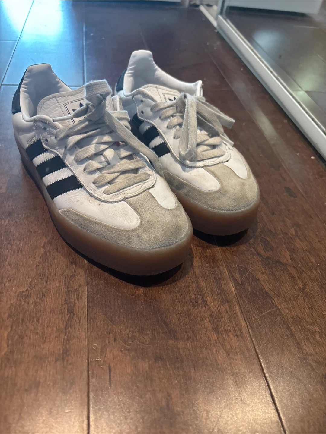 Adidas Samba Classic White Black Gum Shoes