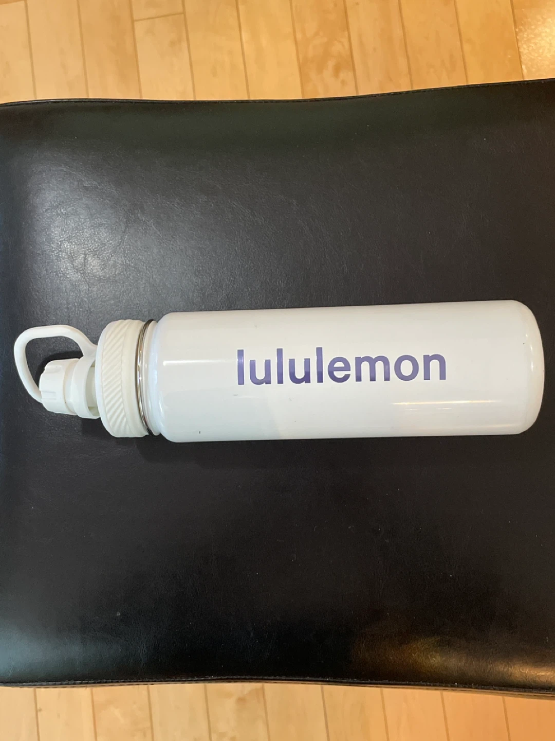Lululemon White Back to Life Water Bottle (24oz)