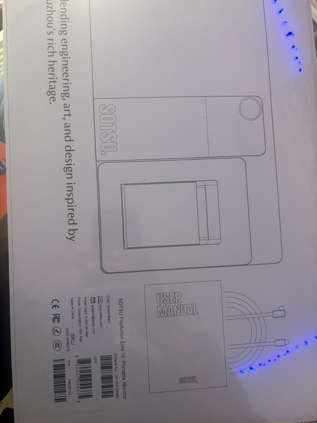 SOTSU FlipAction Elite 16 Portable Monitor - photo 2