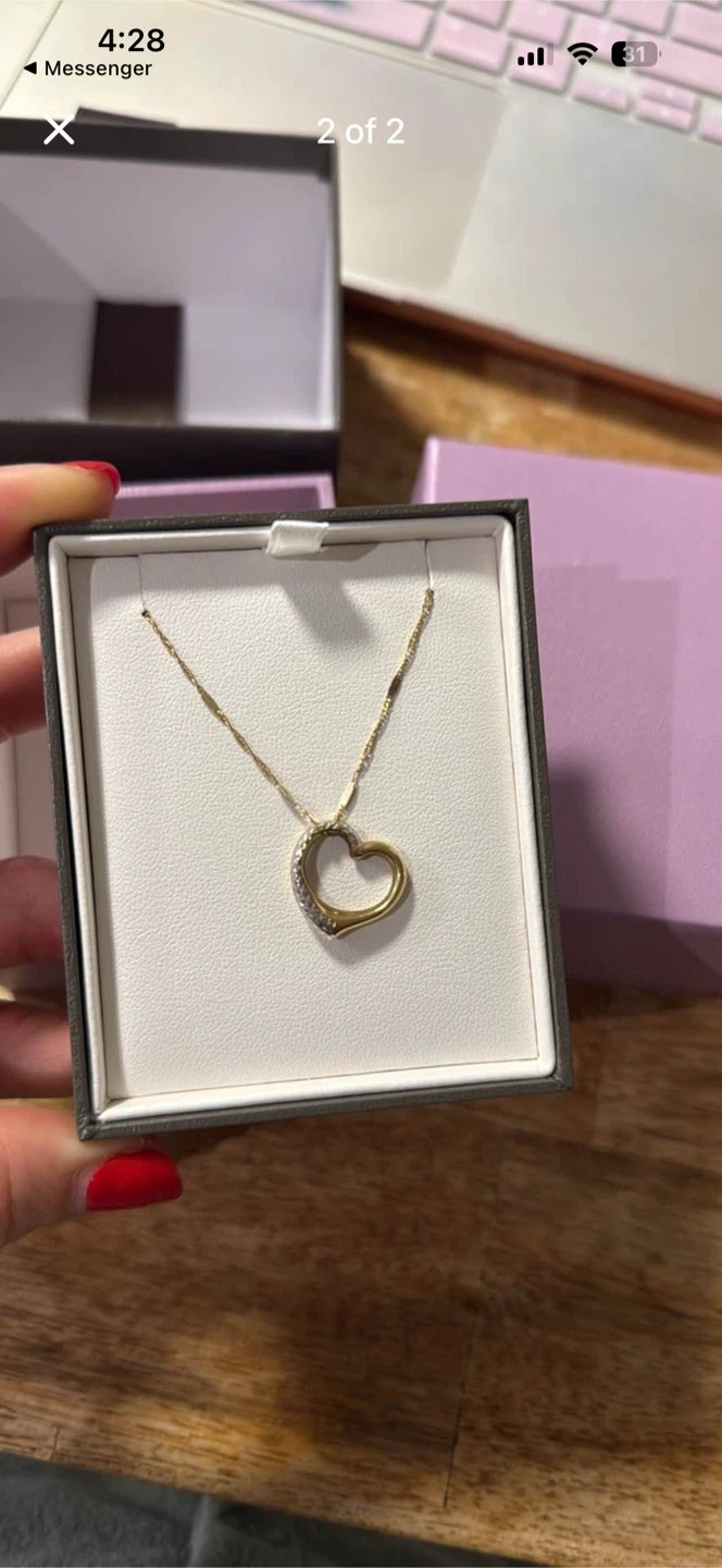 Michael Hill 10k Heart Necklace BNIB - photo 2
