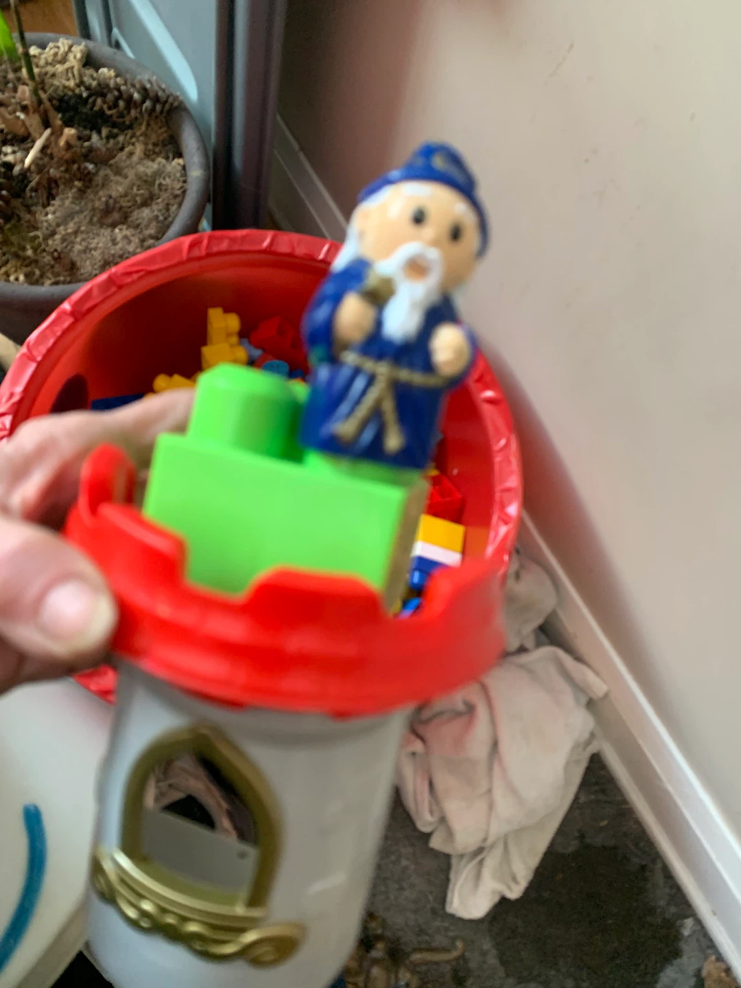 Large lego Blocks in Humpty Dumpty Container - photo 2