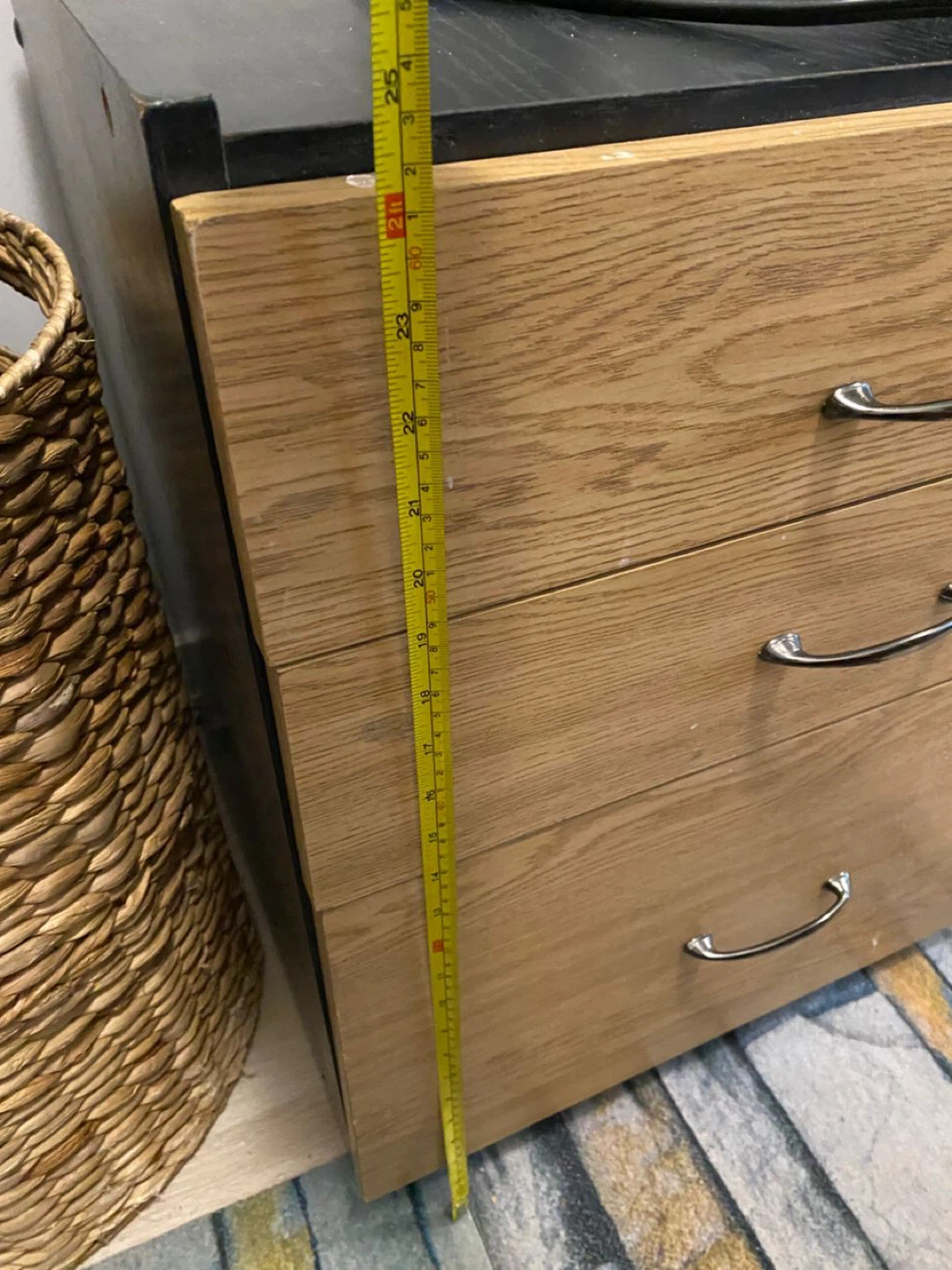 3-Drawer Rolling File Cabinet