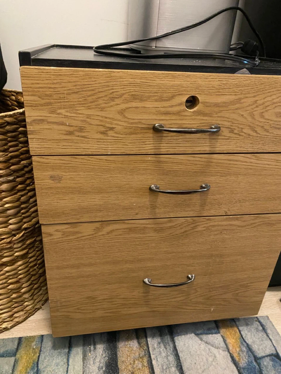 3-Drawer Rolling File Cabinet - photo 4