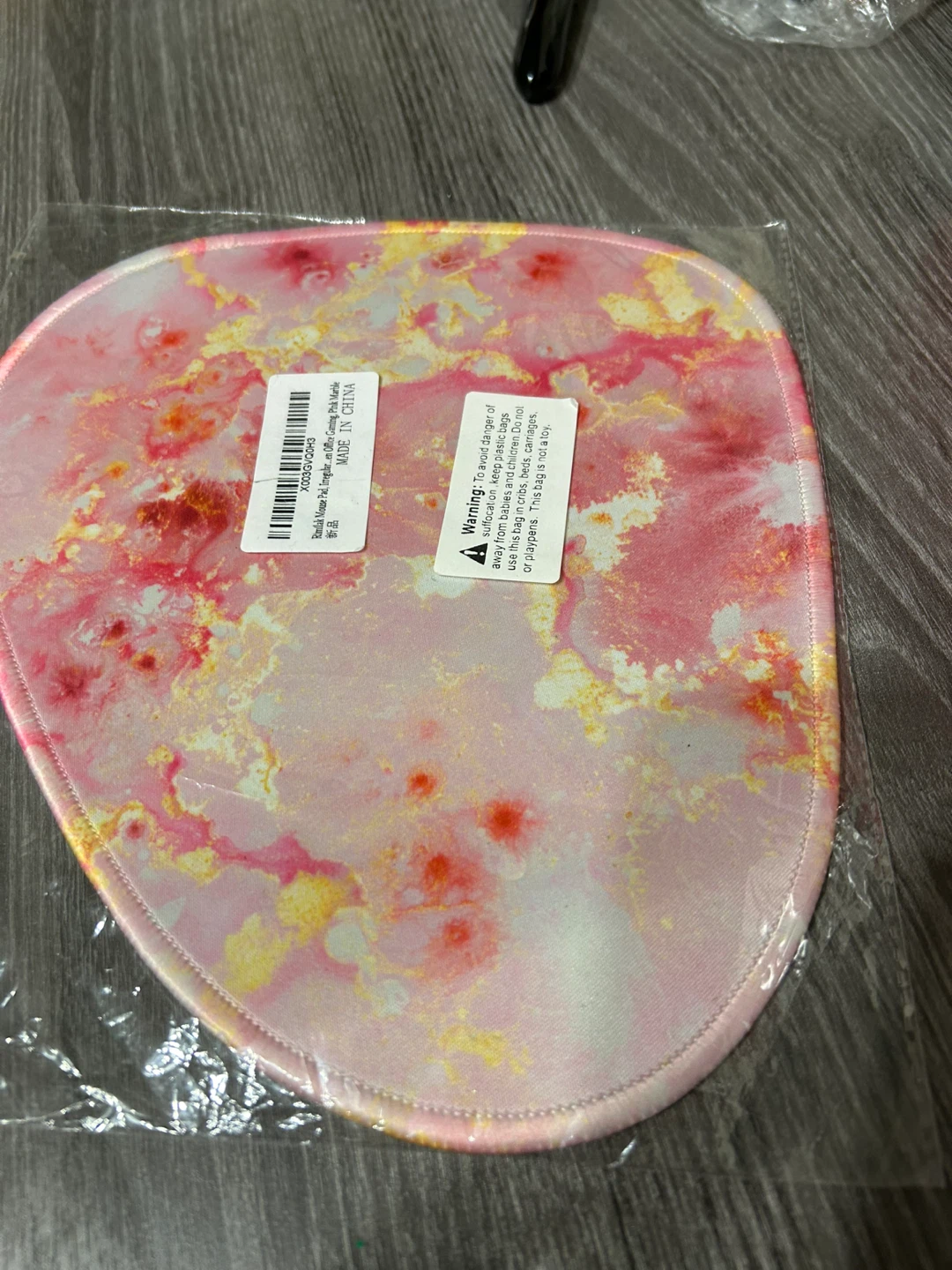 New -Pink Marble Mouse Pad!