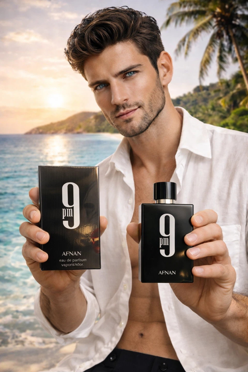 Afnan 9 PM Eau de Parfum Vaporisateur for Men, 100ml