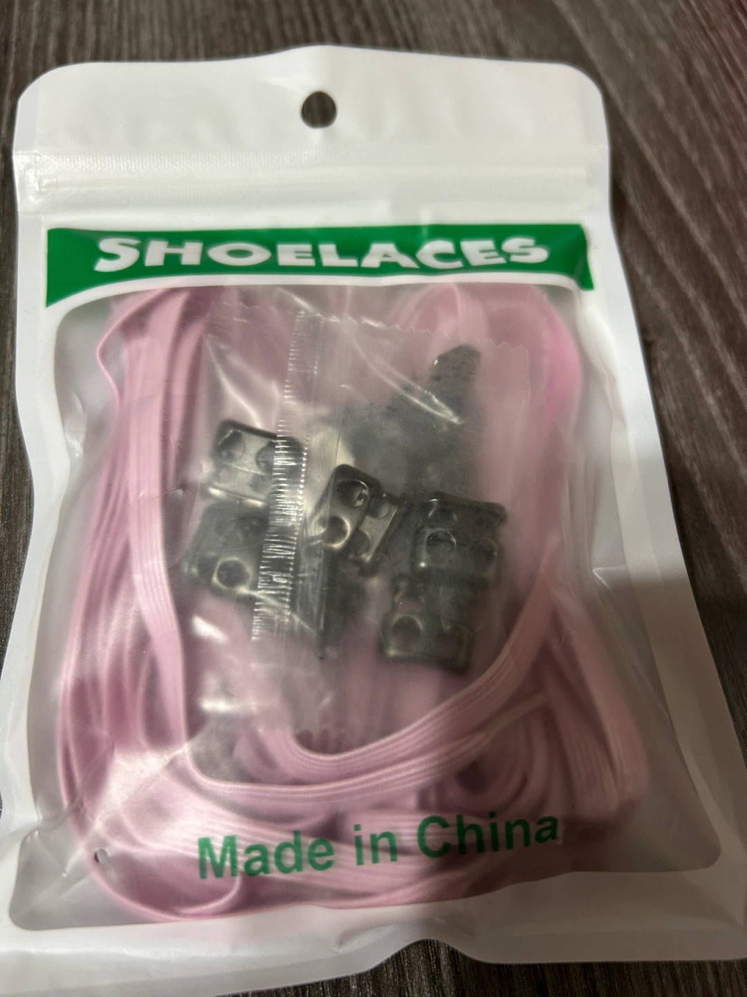 New -3 pcs Pink Elastic No Tie Shoelaces with Metal Locks - photo 2