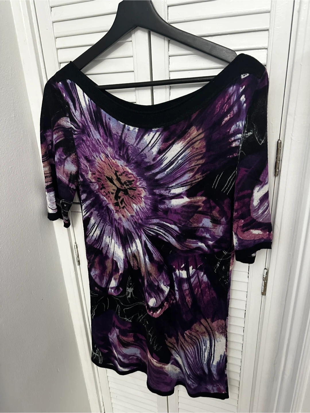 Desigual Women's Purple Floral Knit Top - photo 2