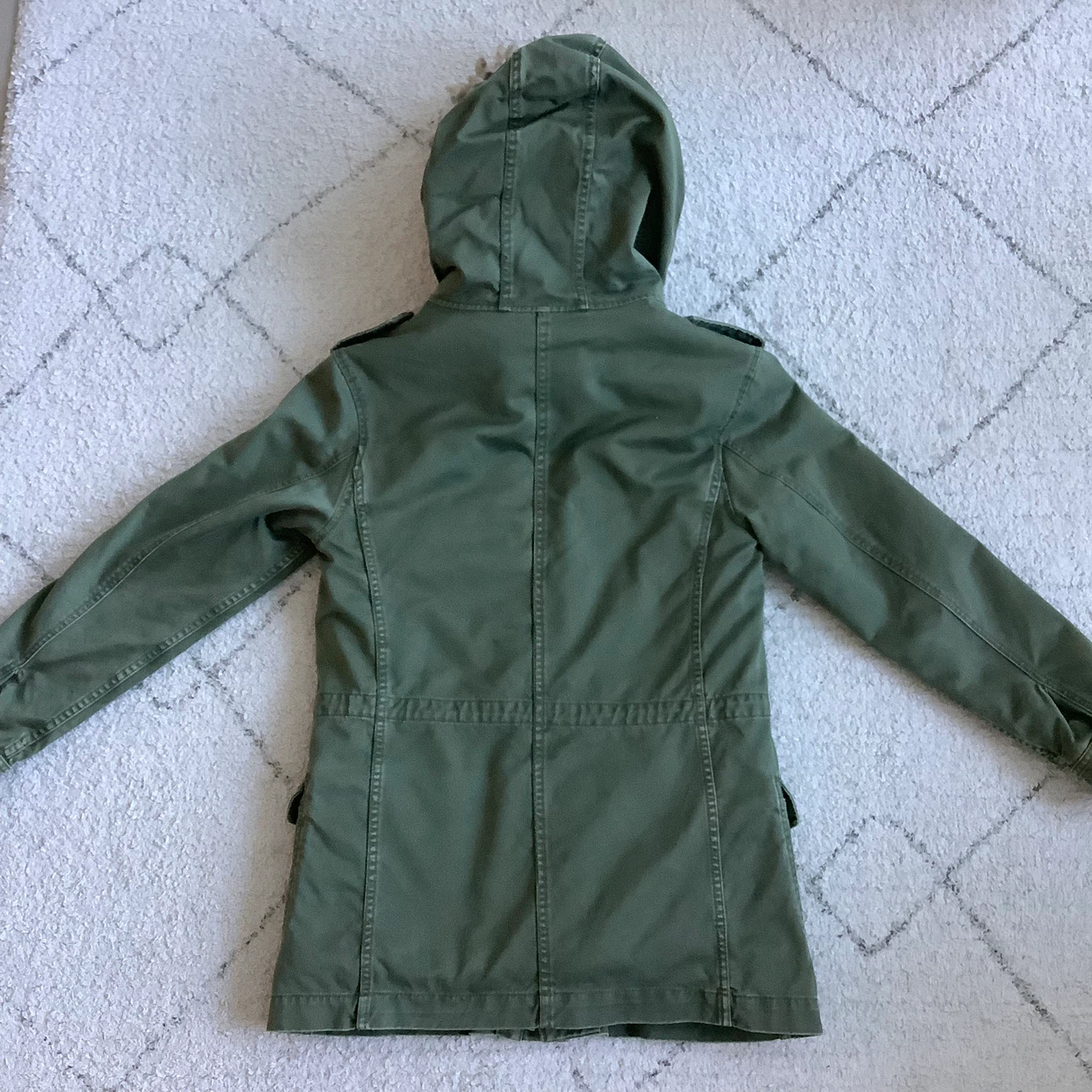 Sunday Best by Aritzia Olive Green Parka Jacket Size S - photo 2