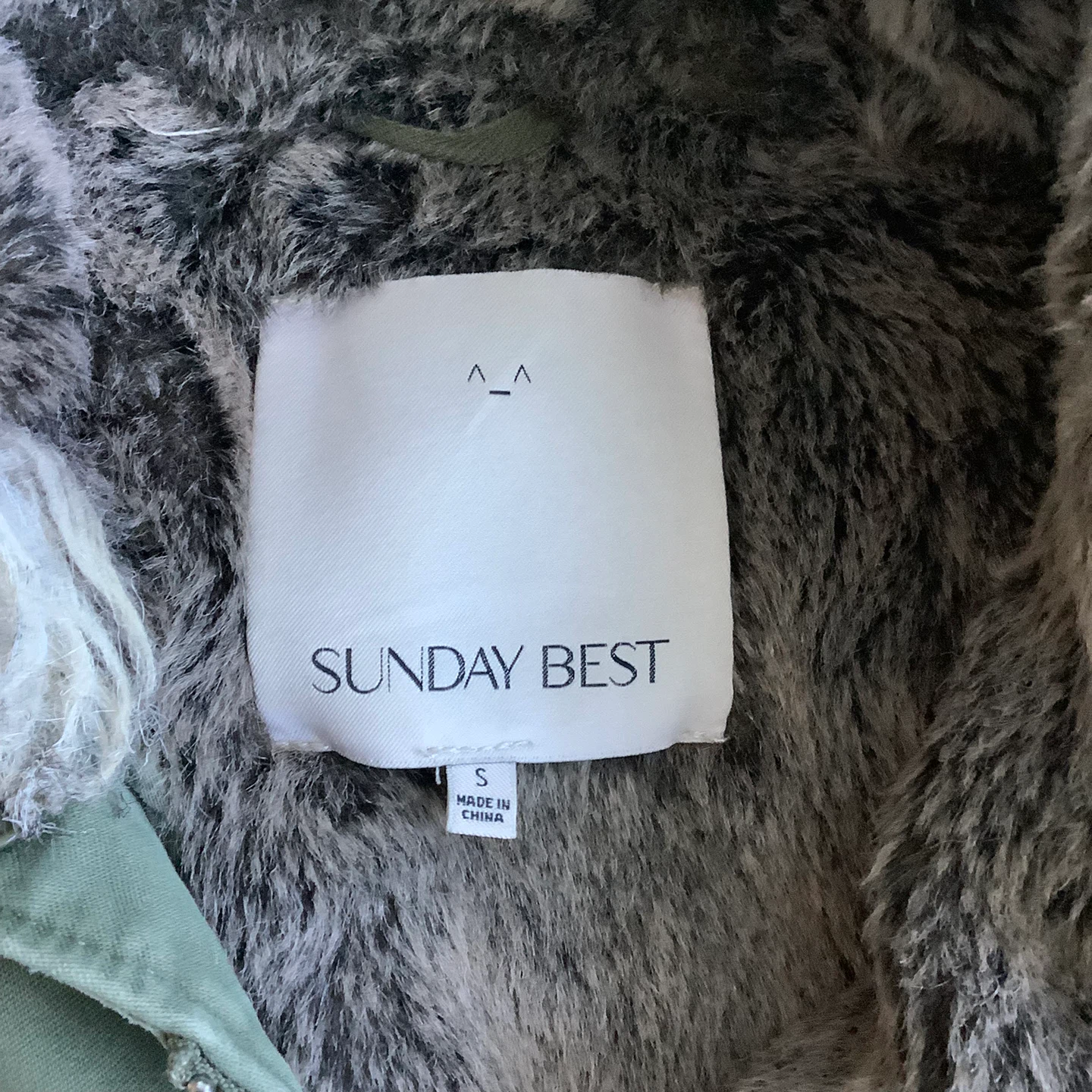 Sunday Best by Aritzia Olive Green Parka Jacket Size S - photo 4