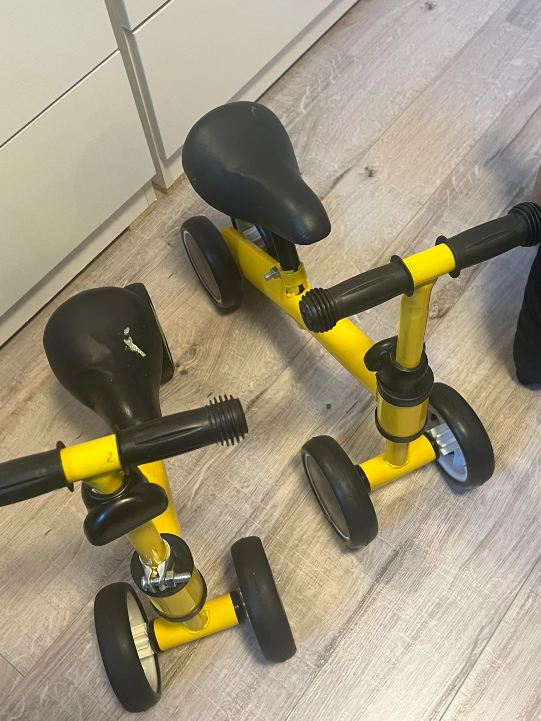 Yellow Kids Balance Bikes (Set of 2)