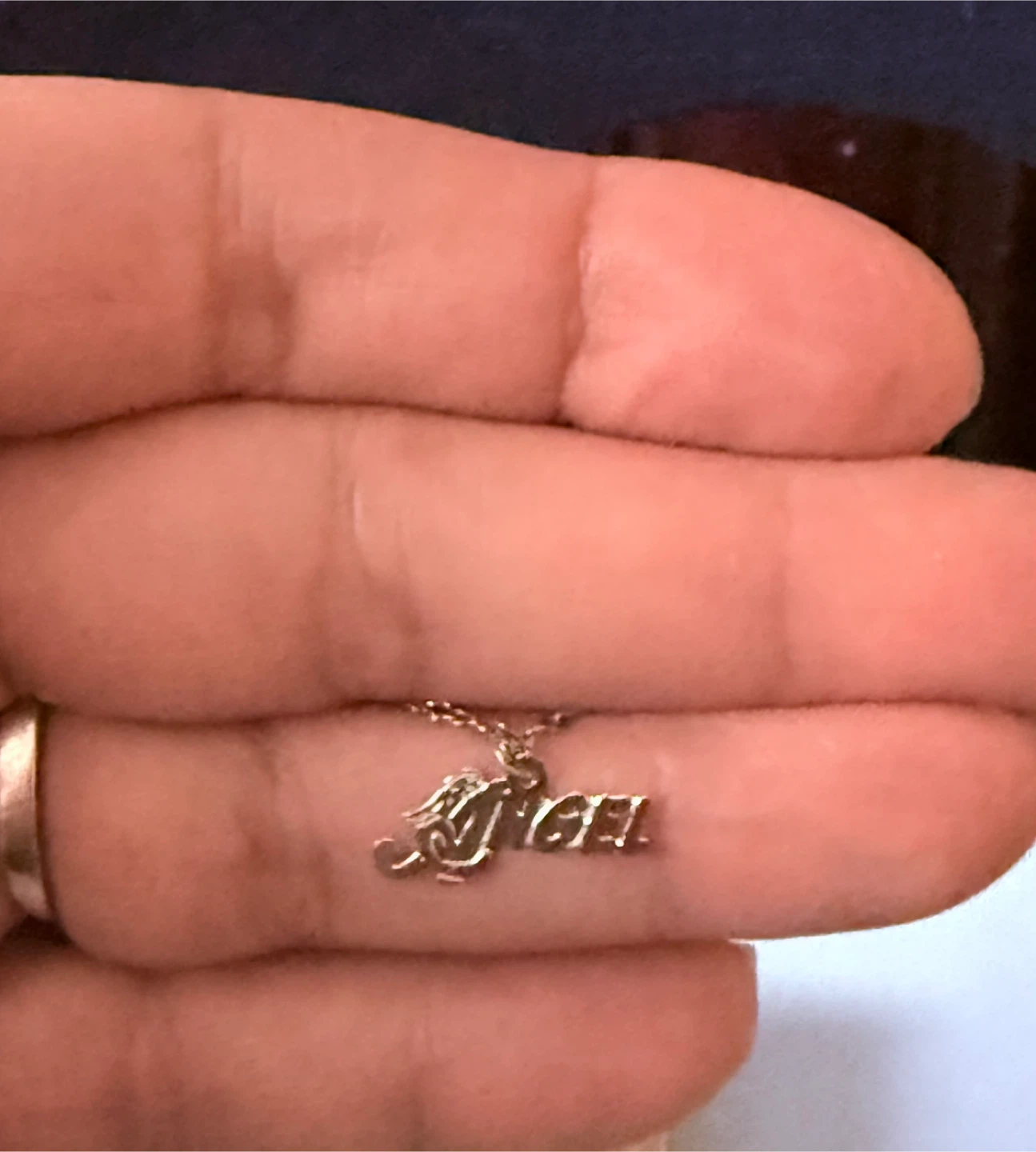 925 Silver "Angel" Name Necklace