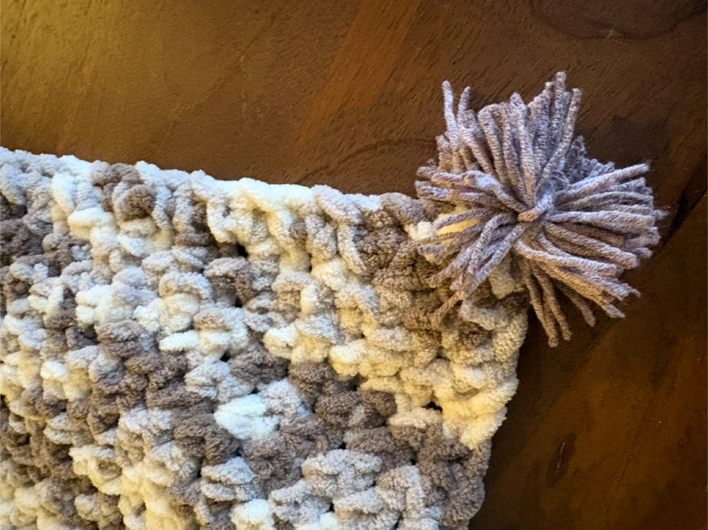 Handmade Chunky Knit Throw Blanket - photo 3