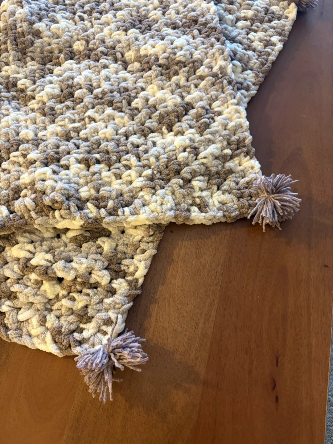 Handmade Chunky Knit Throw Blanket - photo 2