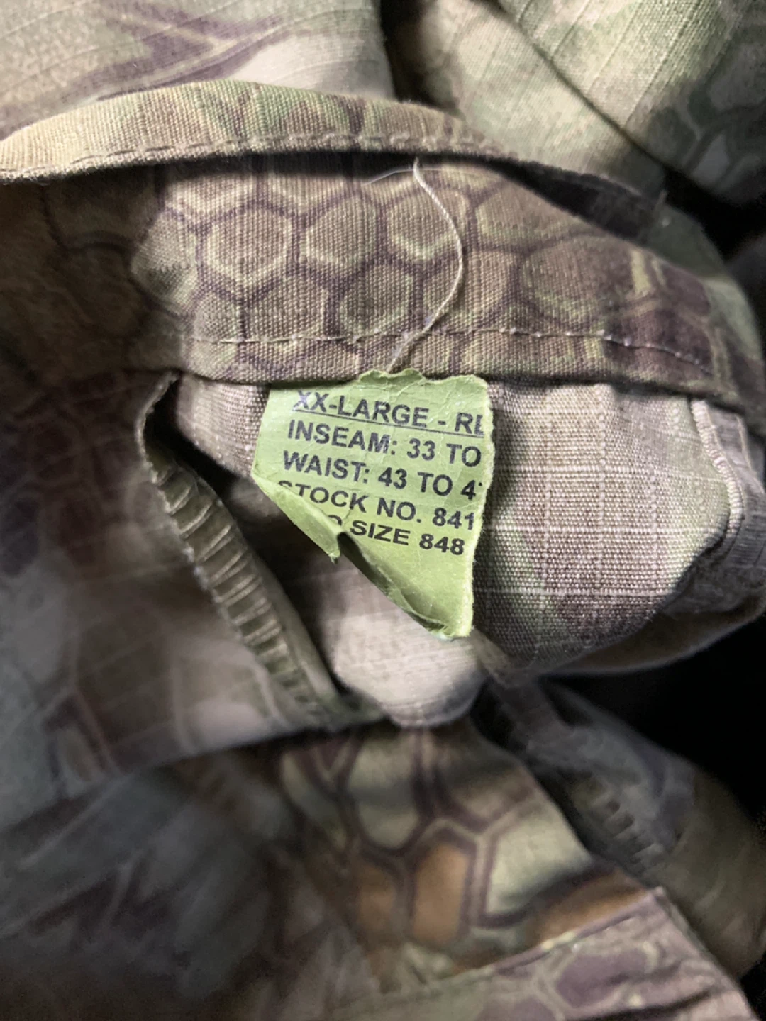 XX-Large Ripstop Camo Cargo Pants