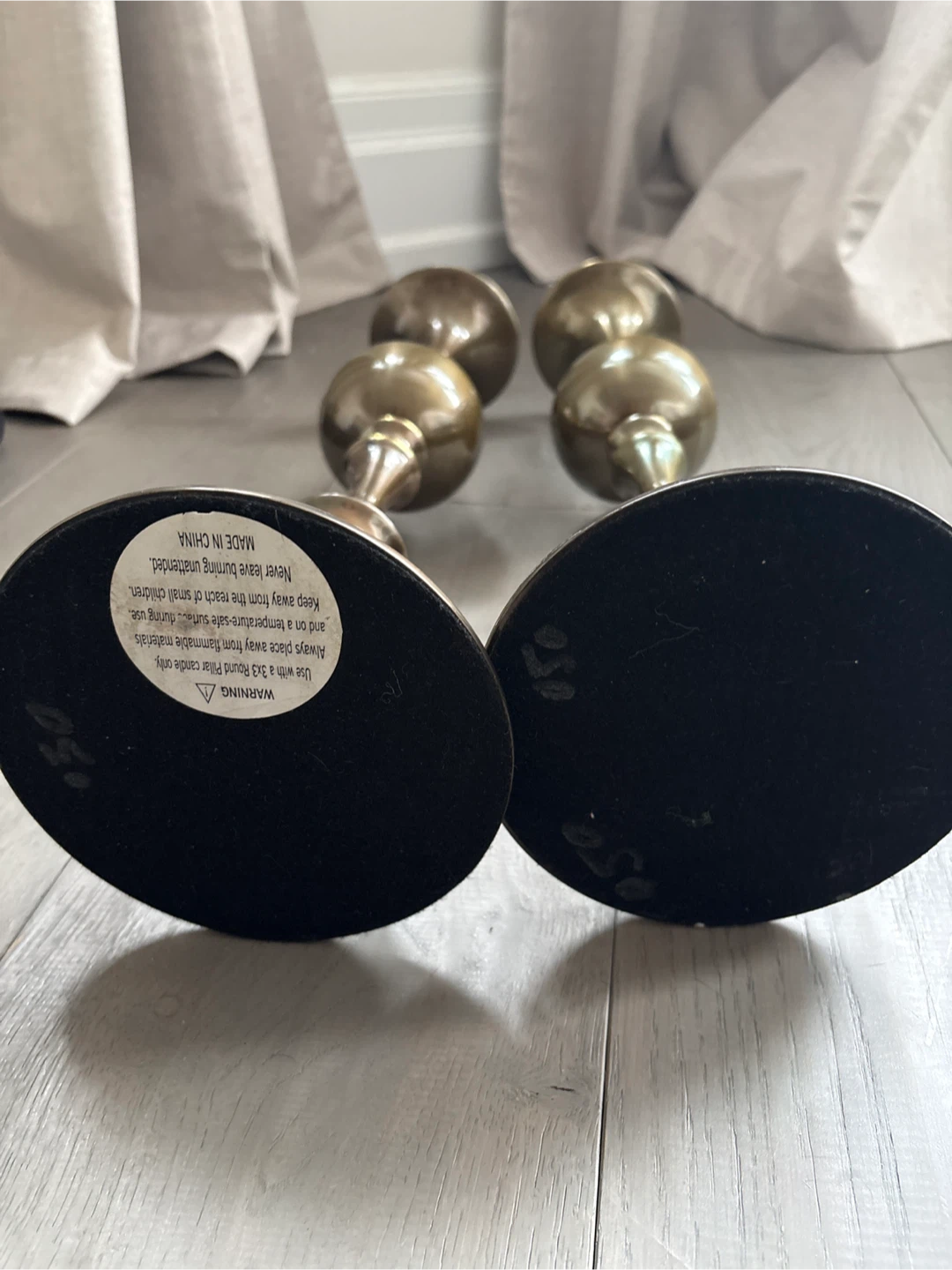 Set of 2 Brass Candlesticks - photo 3