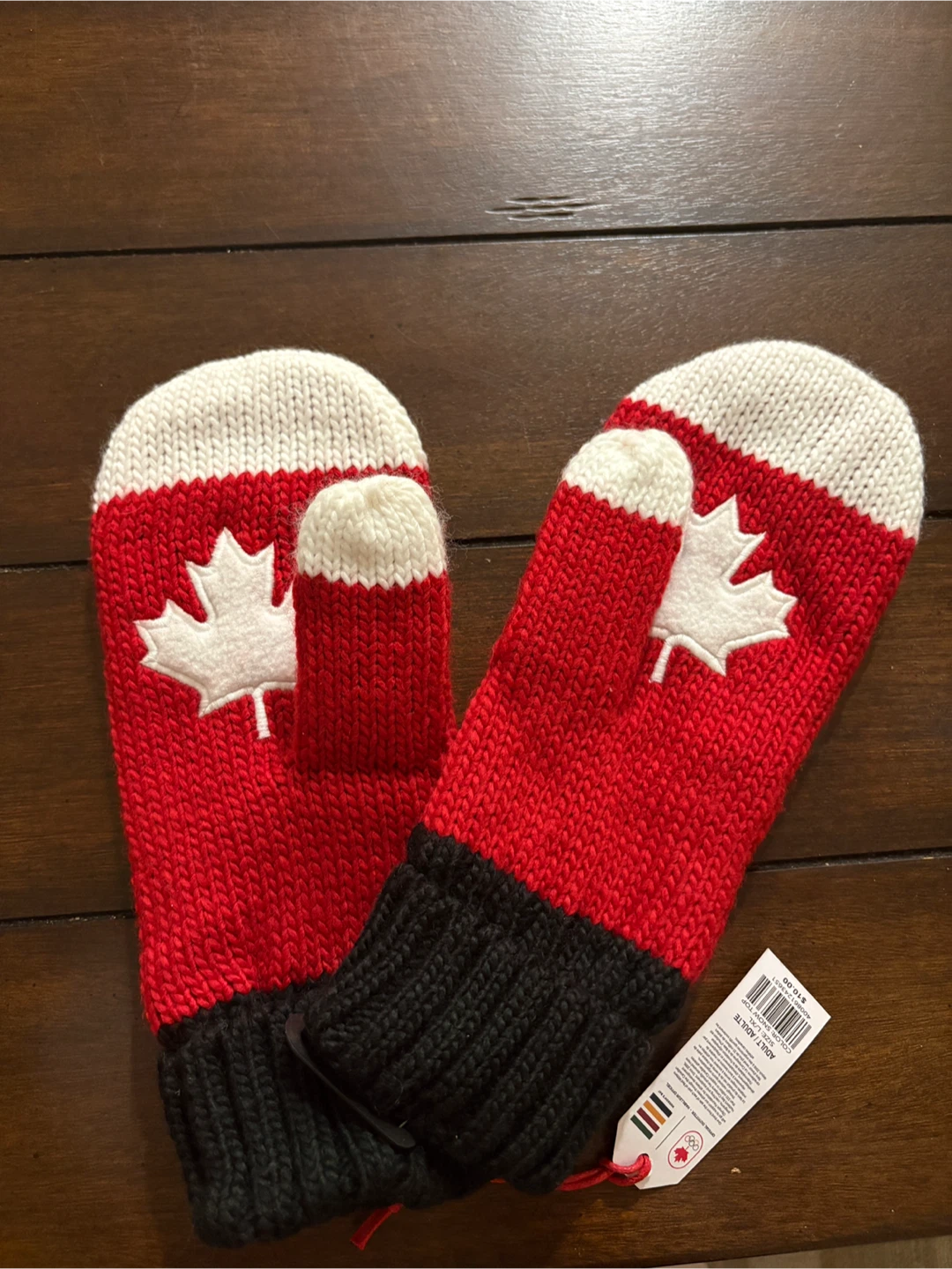 Hudson’s Bay Red Olympic Mittens Adult L/XL - photo 2
