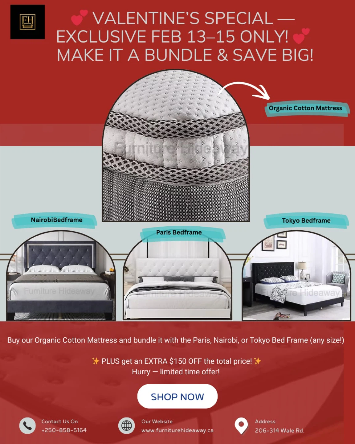 💕✨Complete Your Bedroom: Mattress & Bed Frame + Extra $150 Off✨💕 - photo 2