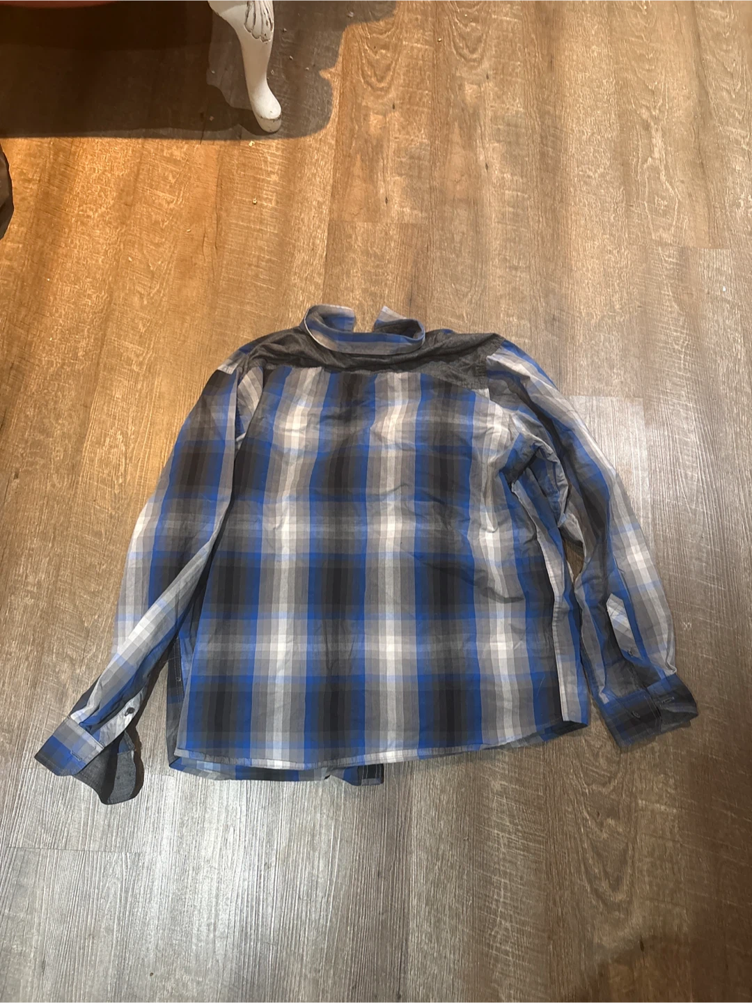 Men's Plaid Long Sleeve Button-Up Shirt - photo 2