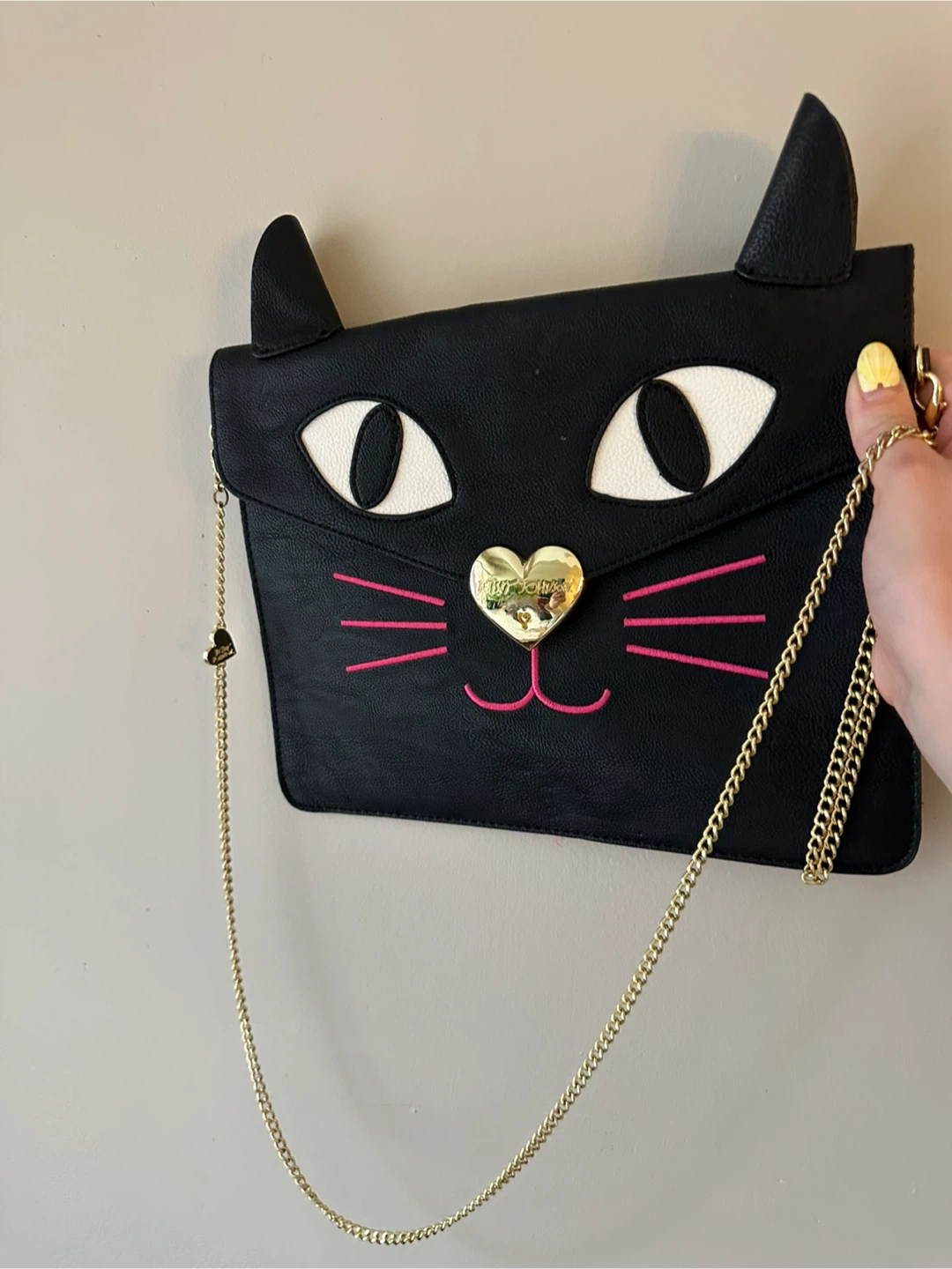 Betsey Johnson Black Cat Clutch Purse - photo 2