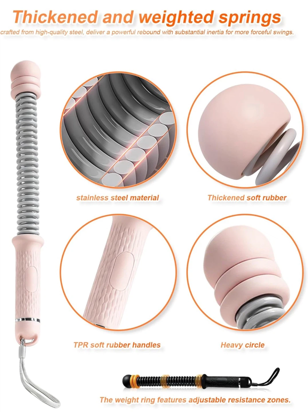 Fitness Resistance Training Bar - Pink - photo 2