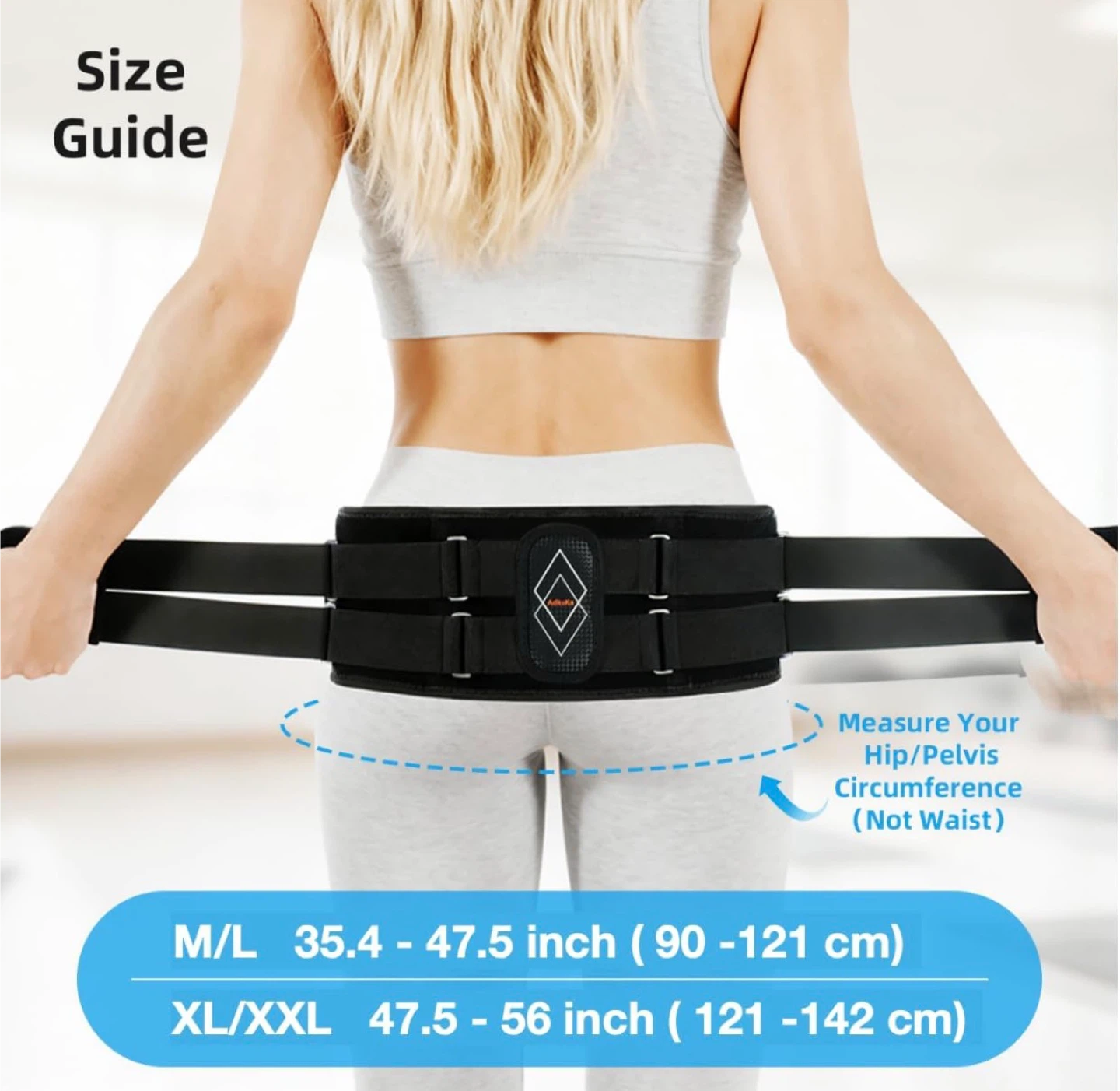 Back Brace with Lumbar Support and Adjustable Straps - photo 5