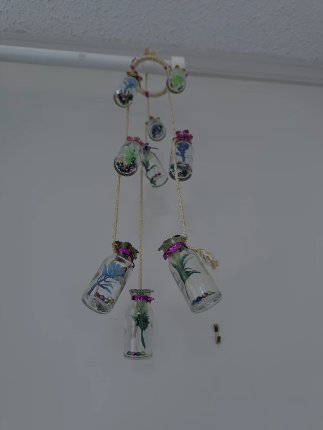 Hanging Glass Bottle Charm