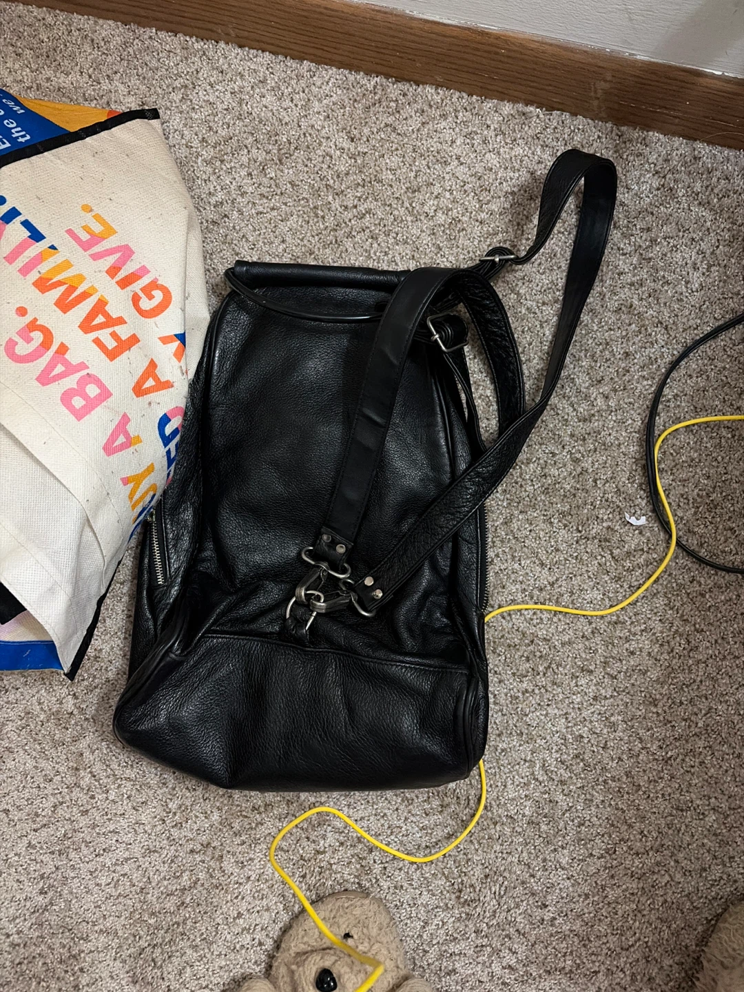 Black Leather Harley-Davidson Backpack - photo 4