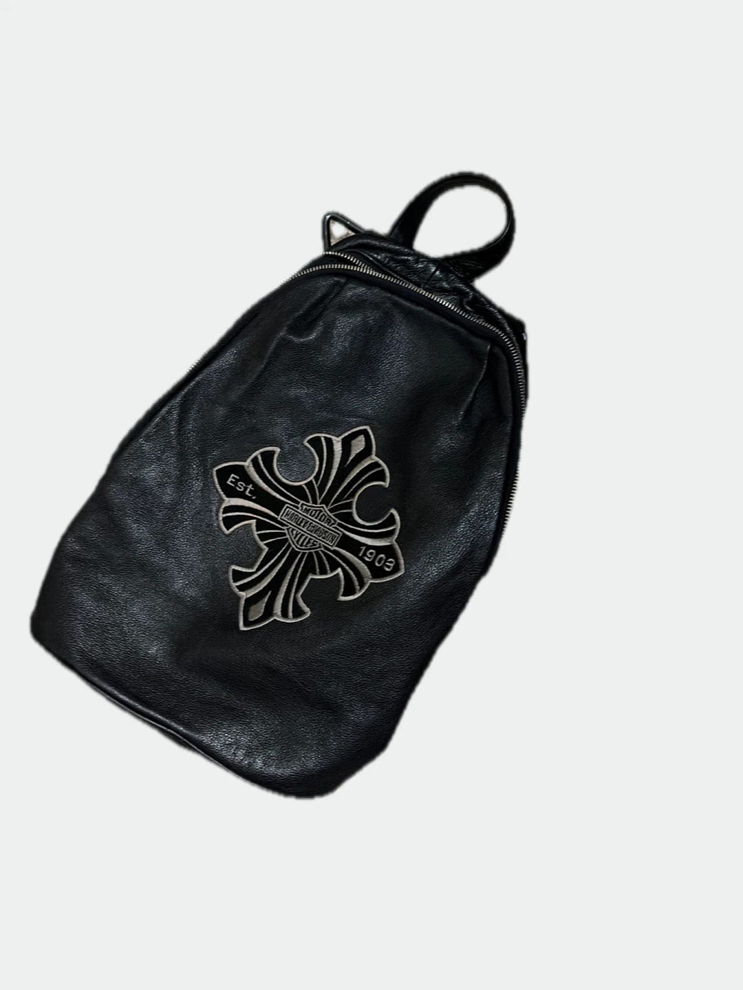 Black Leather Harley-Davidson Backpack - photo 3